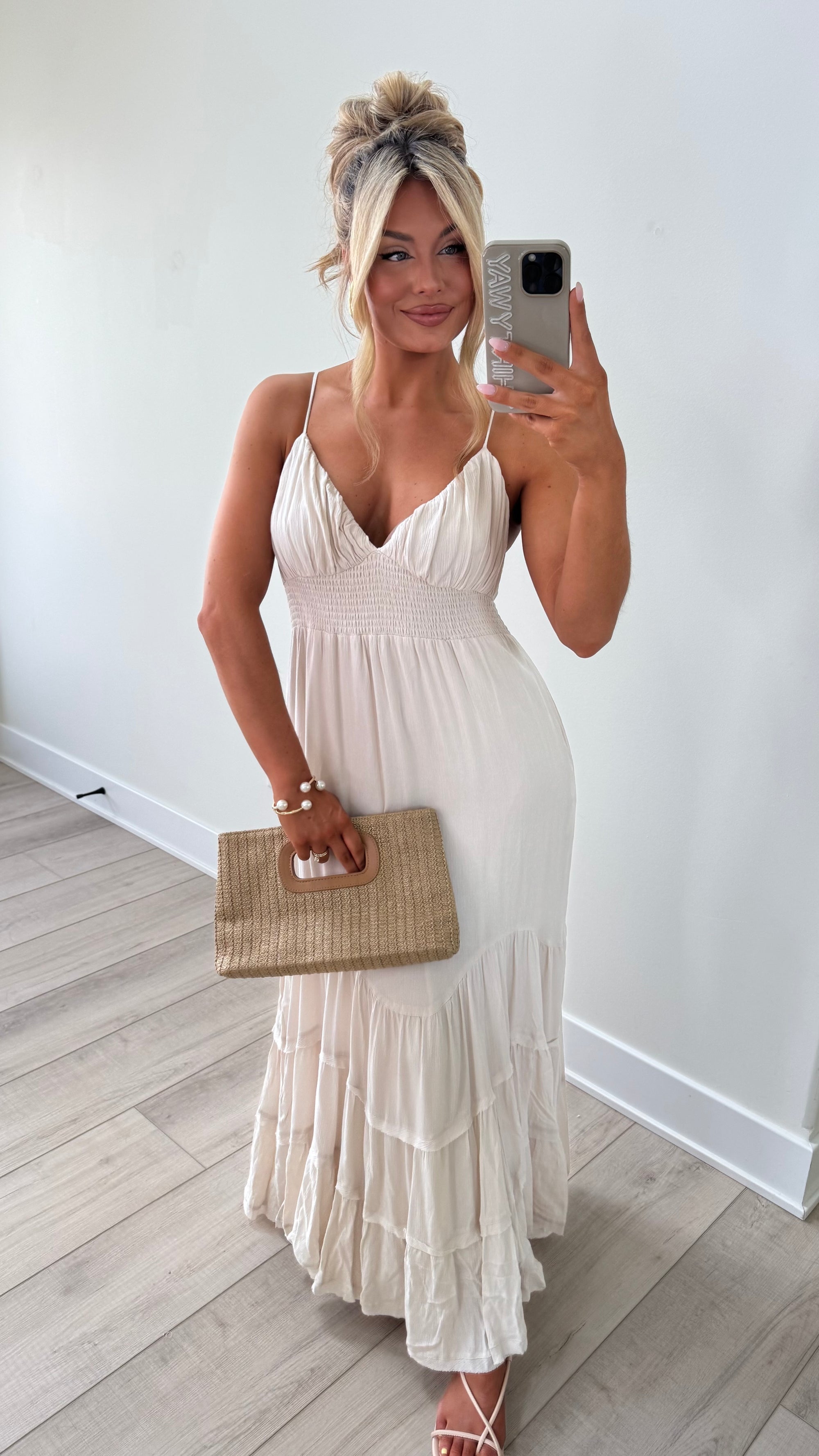 SANDCREAM MAXI DRESS