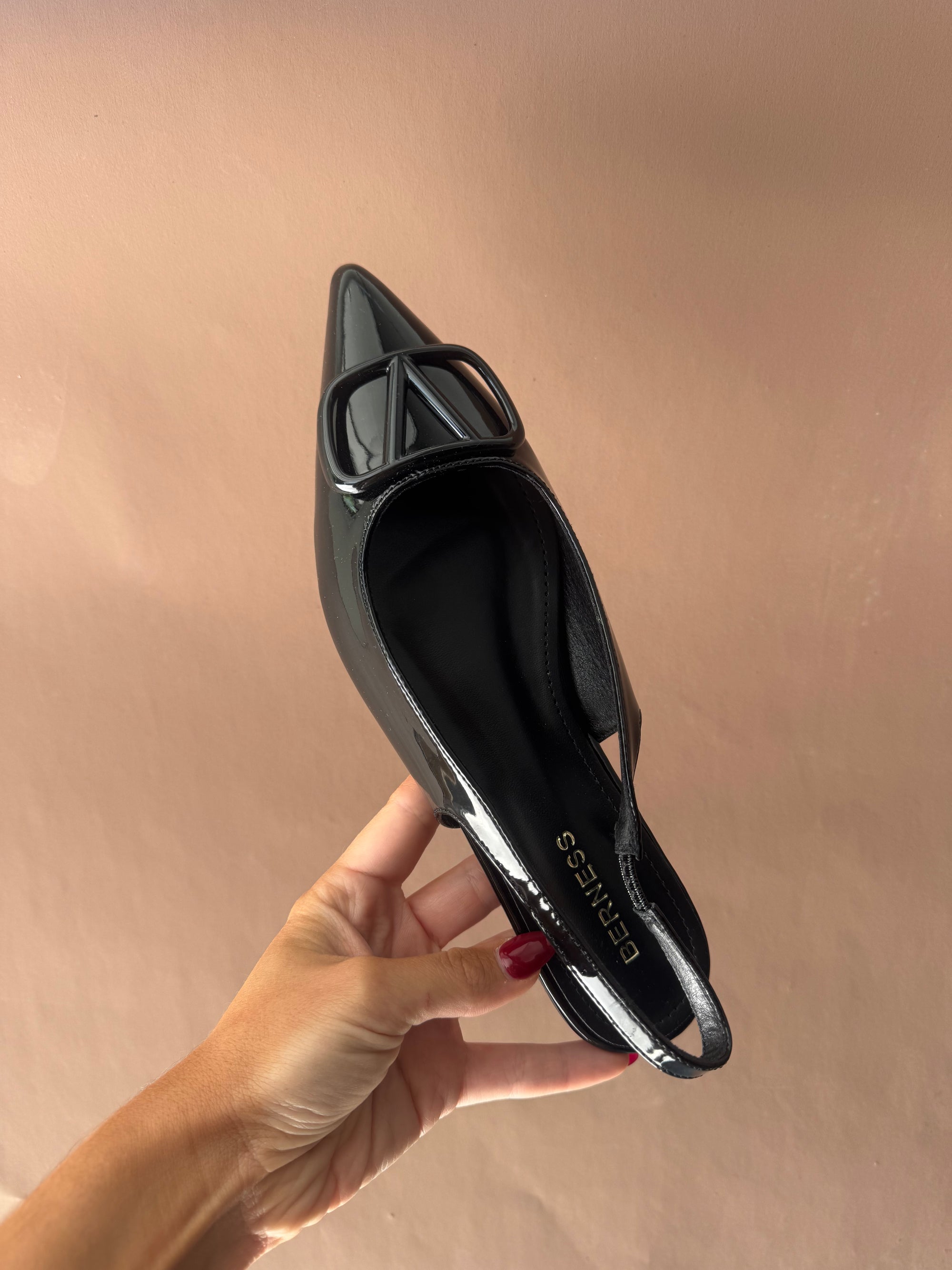 VAL SLING BACK BALLET FLAT BLACK
