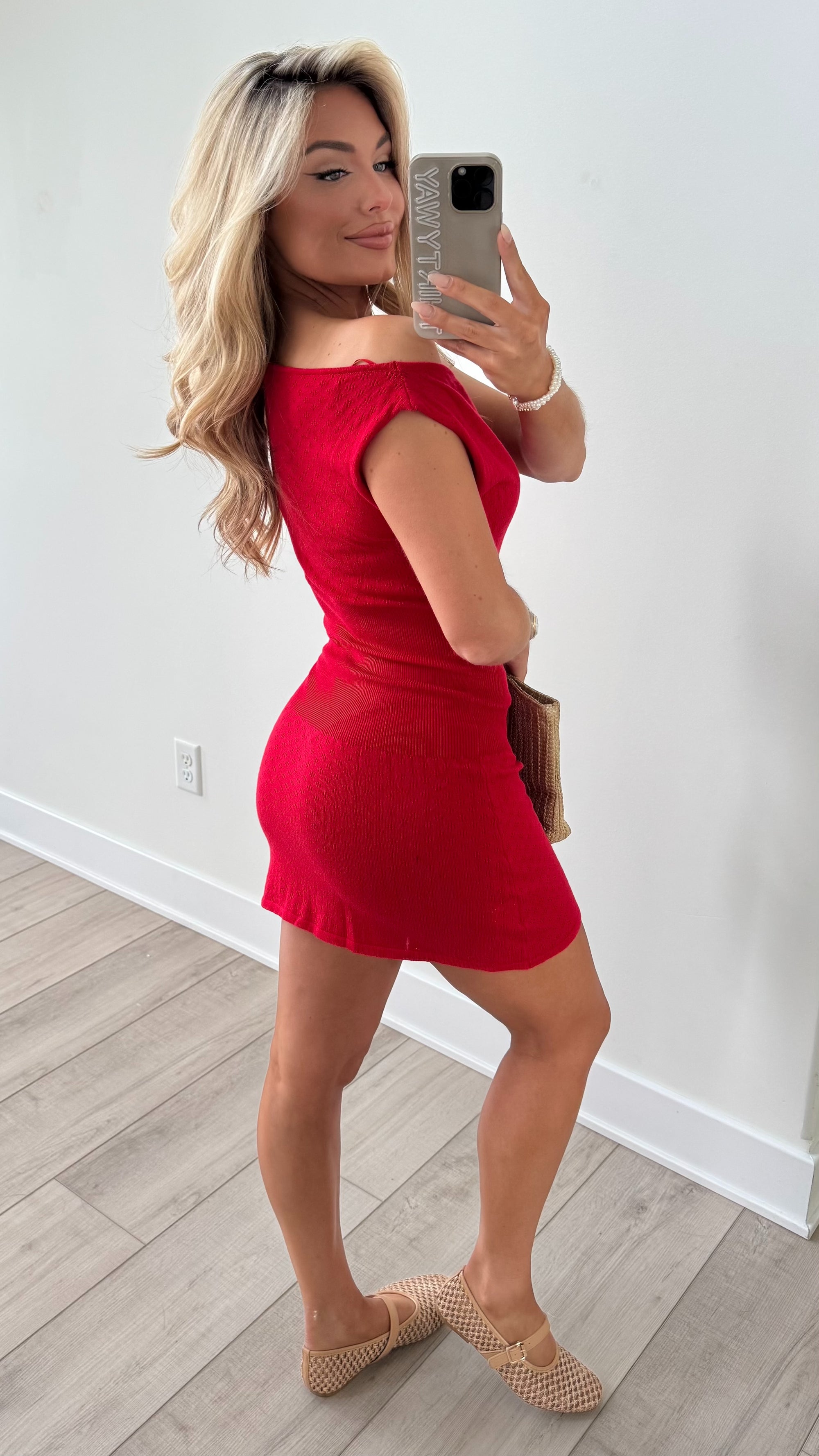FIRECRACKER RED MINI DRESS