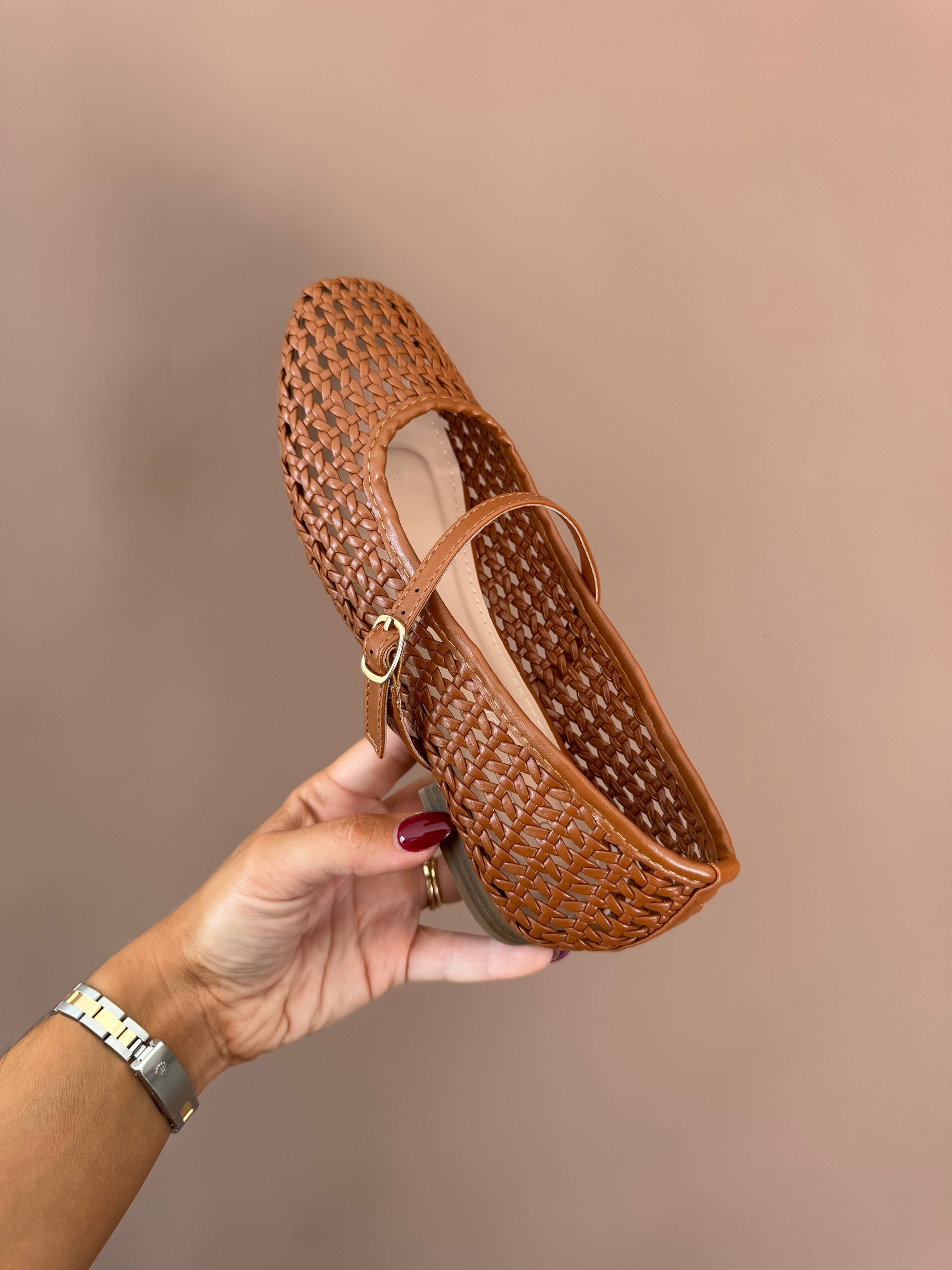COGNAC BALLET FLAT
