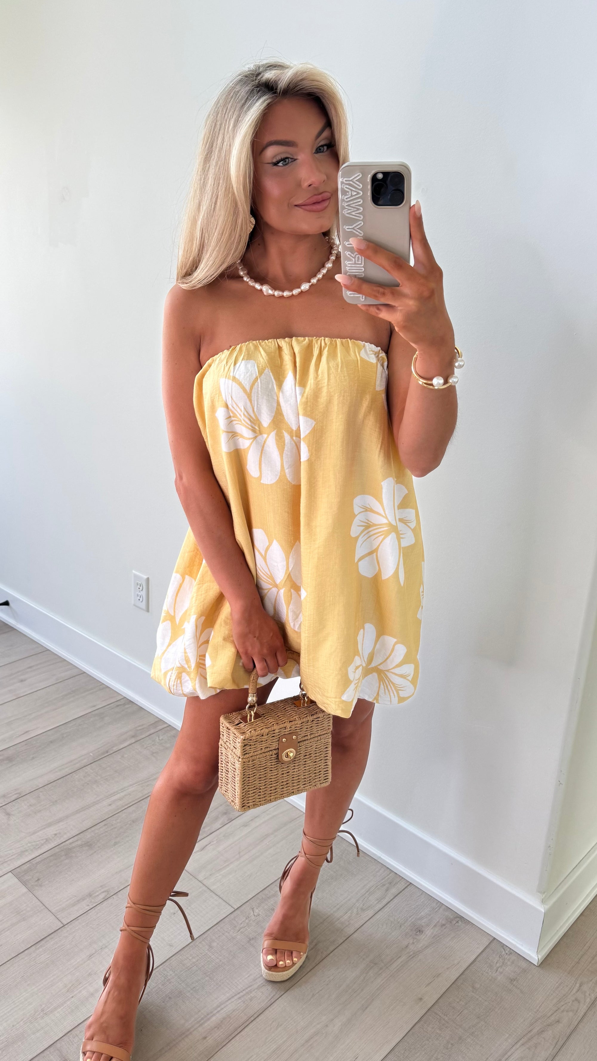 OAHU FLORAL BUBBLE DRESS