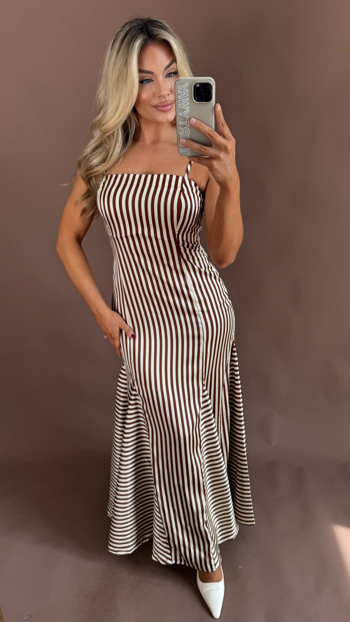 OXFORD STRIPED MAXI DRESS