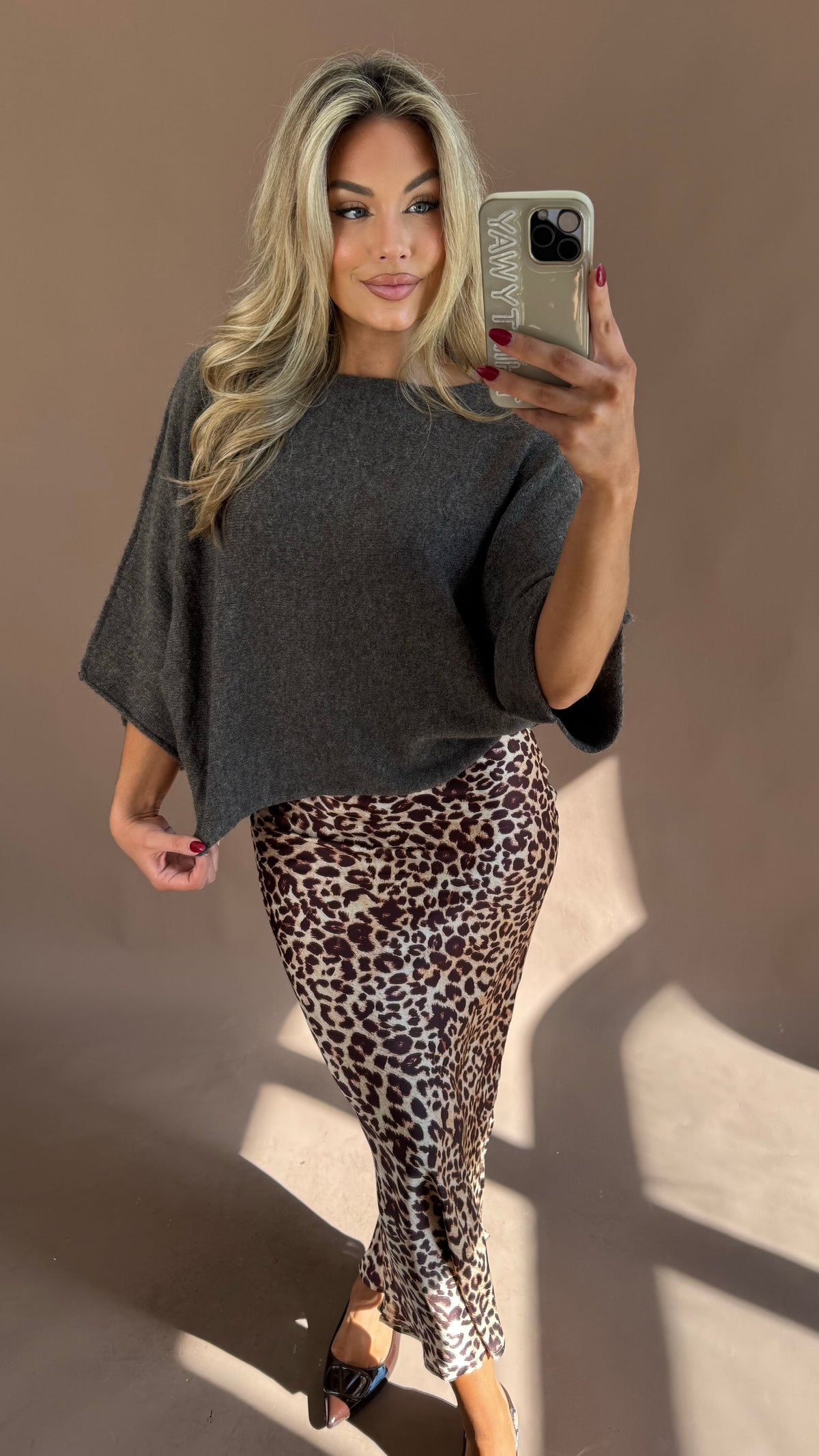 BROWN BUTTER SOFT BOAT NECK SWEATER
