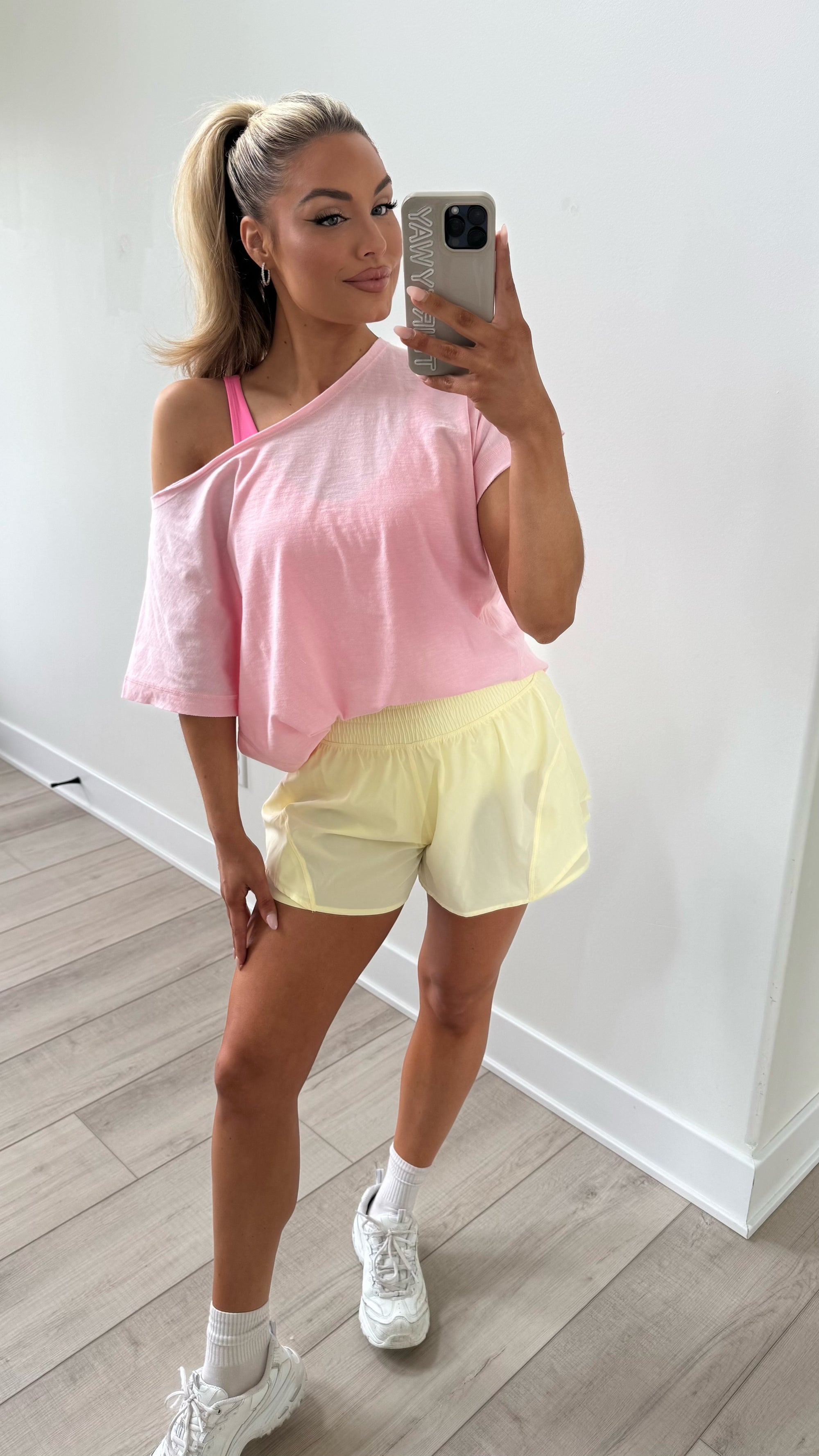 SUNDAY EASE OVERSIZED TEE PINK