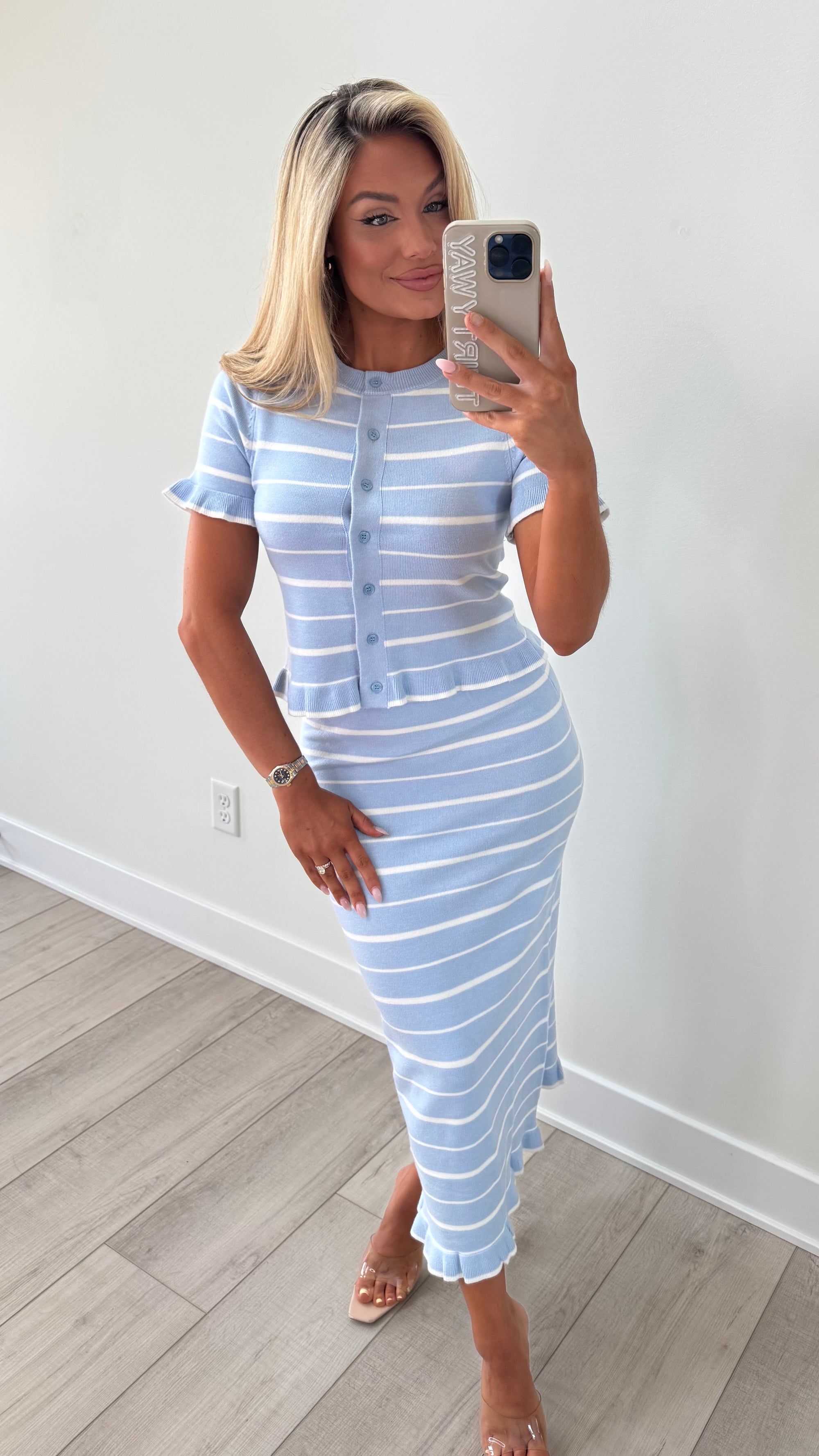 COASTAL CLUB STRIPED SET