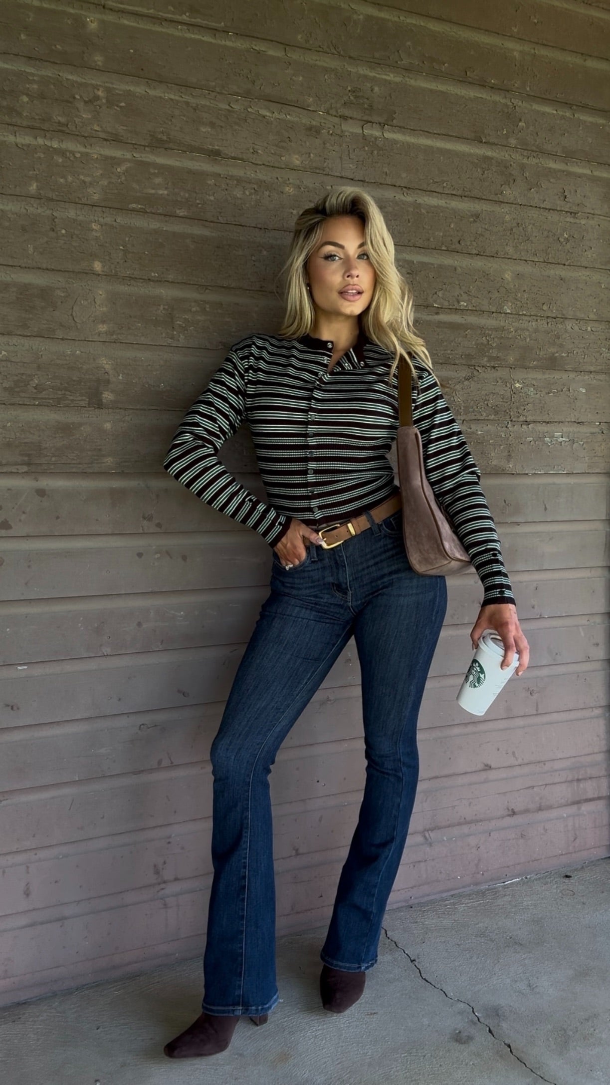 SHORELINE STRIPED SWEATER NAVY