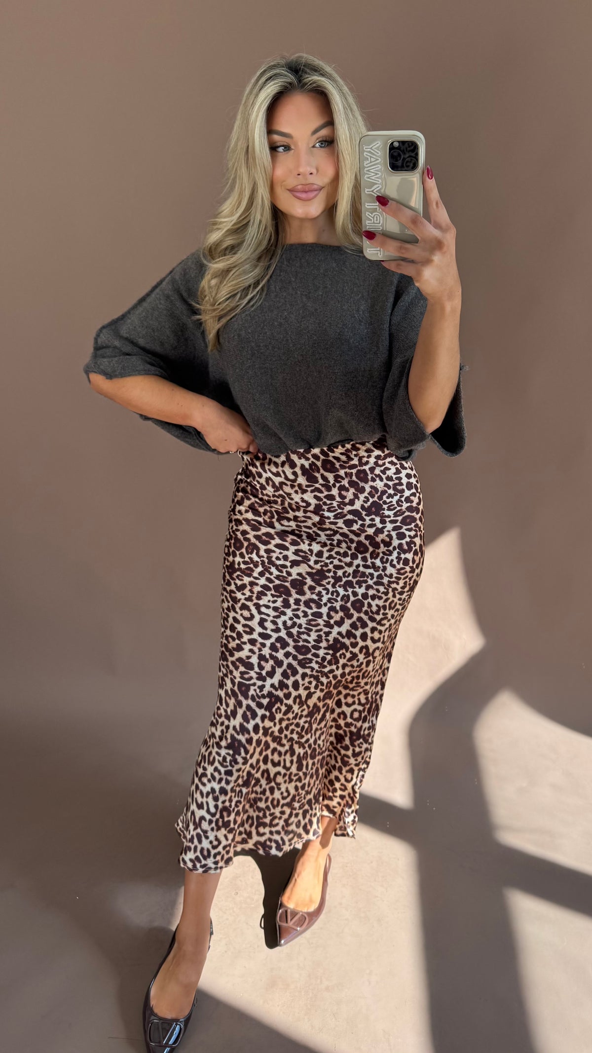 DUTTON LEOPARD MAXI SKIRT