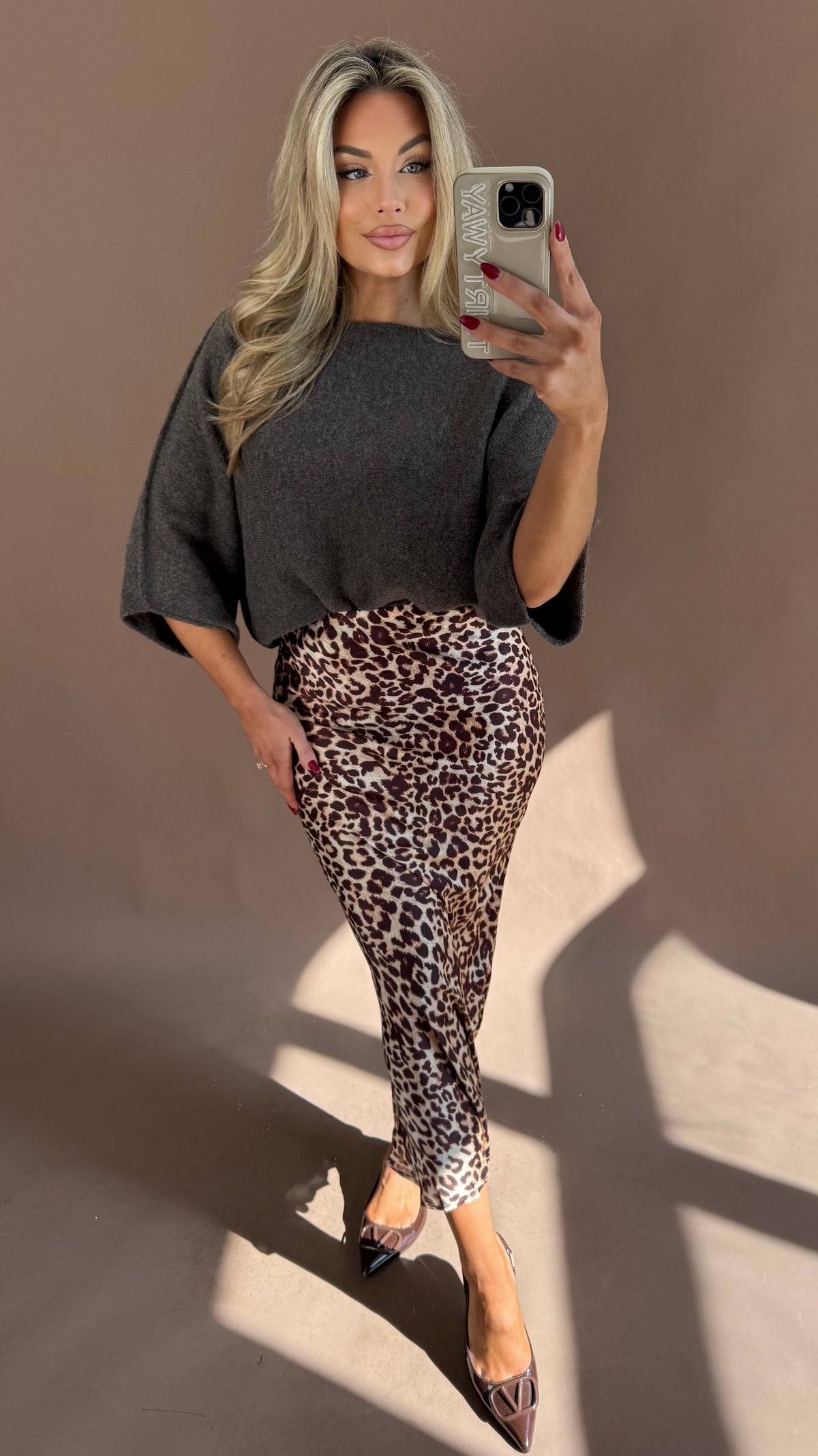 DUTTON LEOPARD MAXI SKIRT