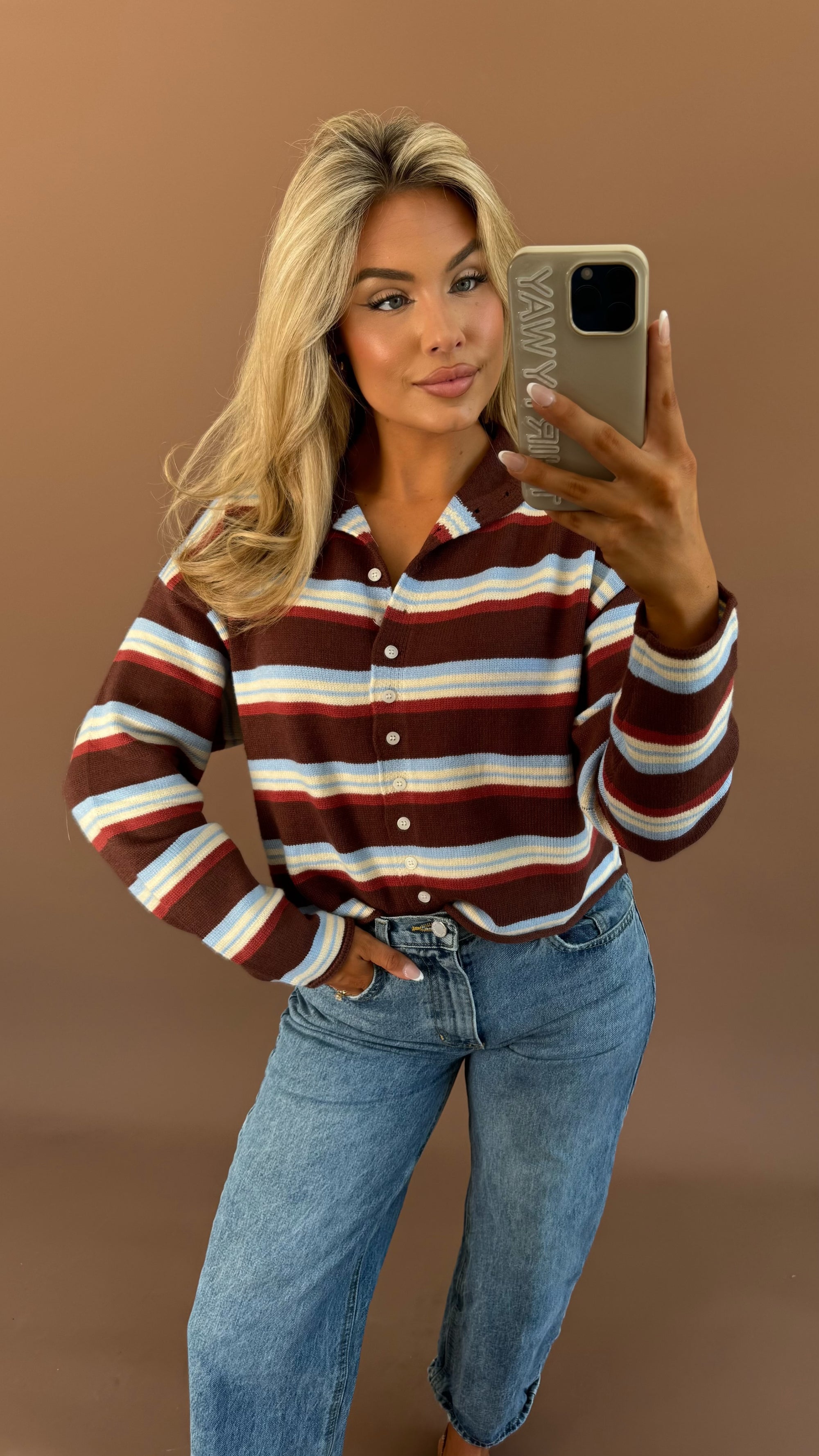 CEDAR MULTI STRIPED CARDIGAN