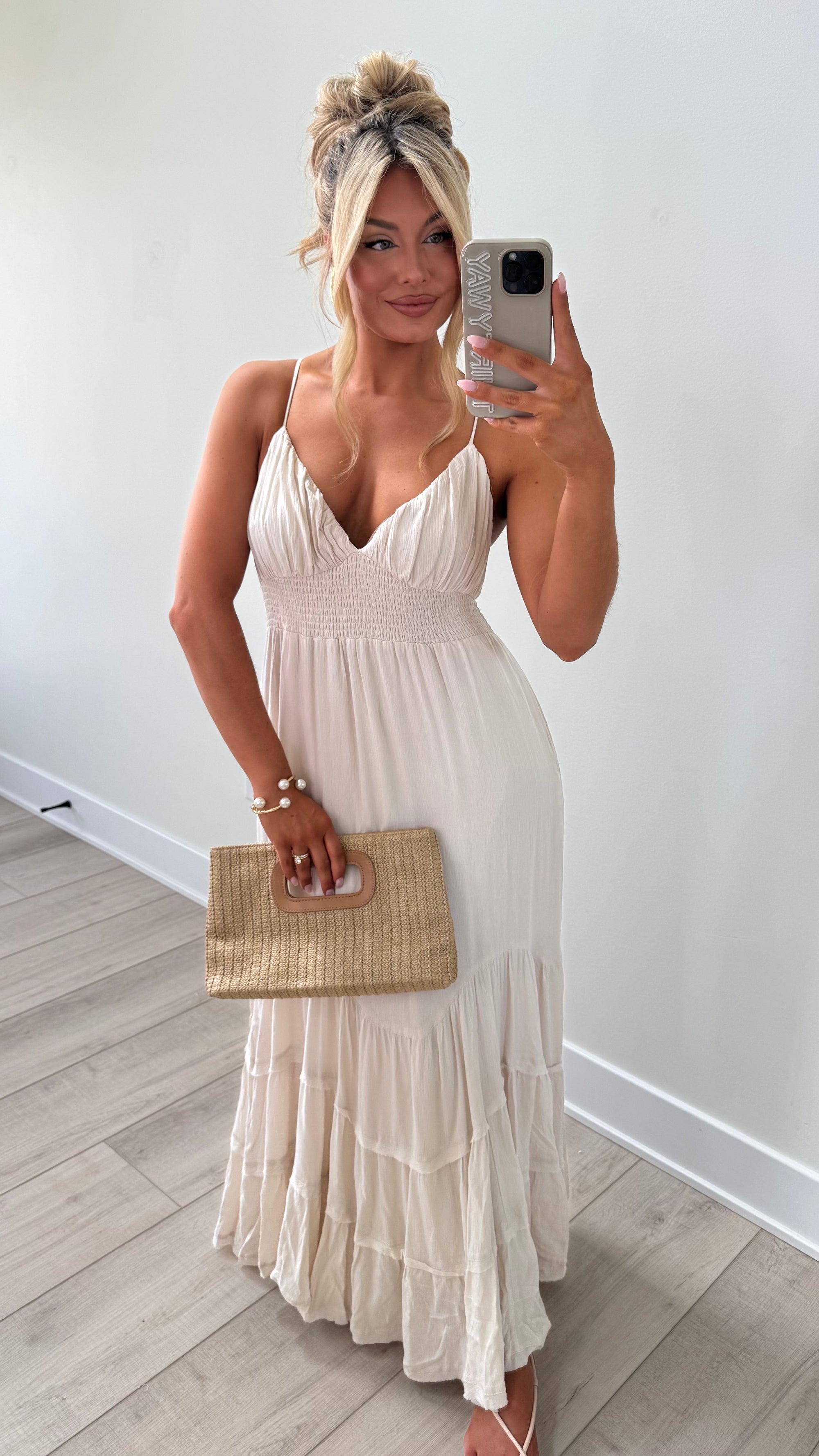 SANDCREAM MAXI DRESS