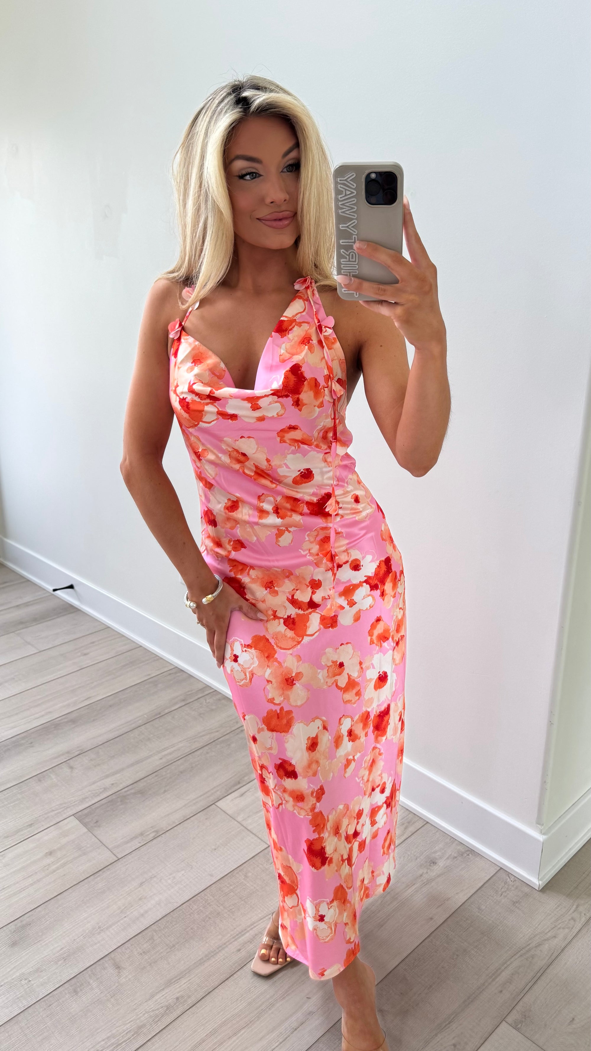 SUNSET FLORA MAXI DRESS
