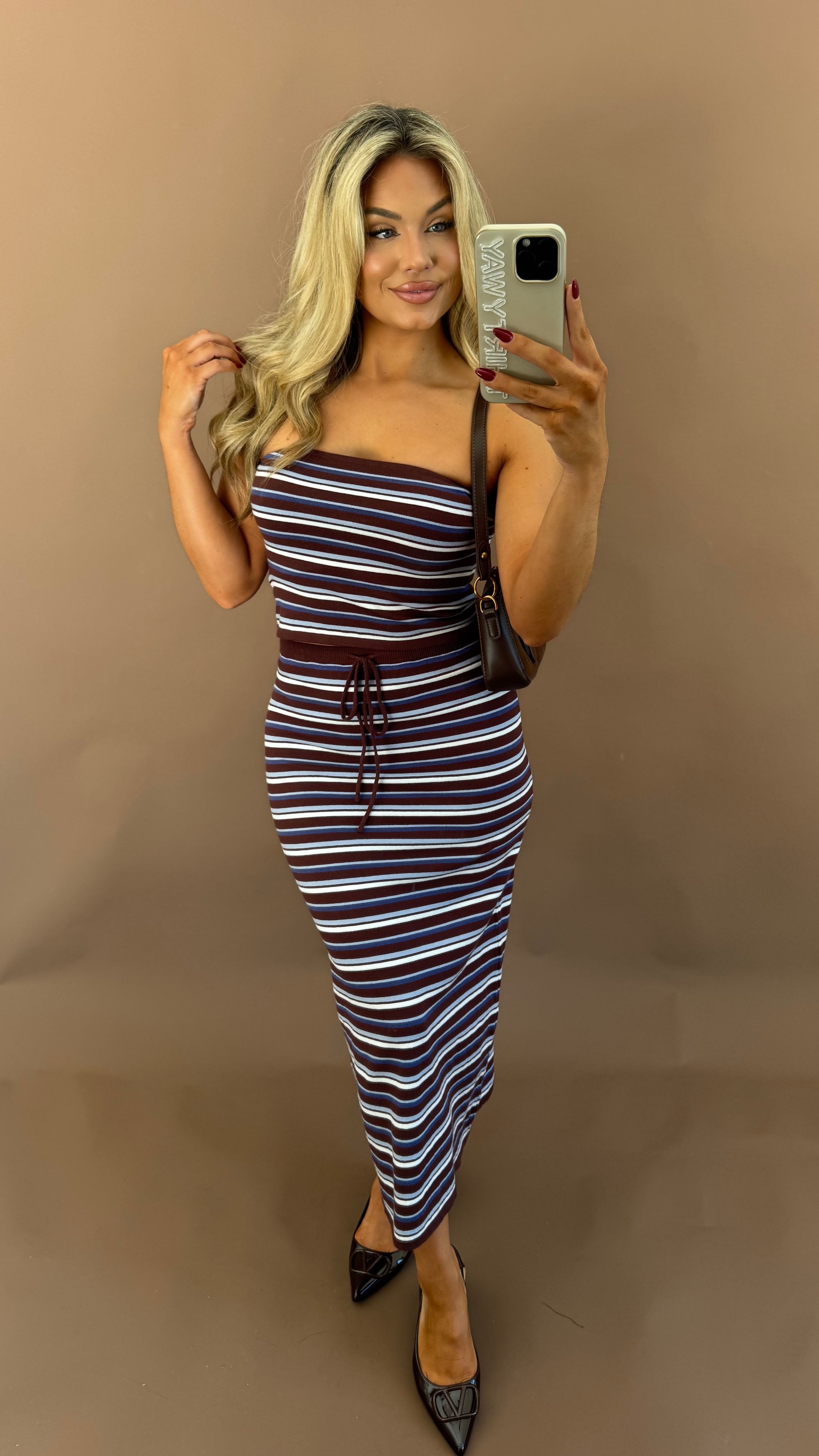 UPSTATE STRIPED SKIRT SET