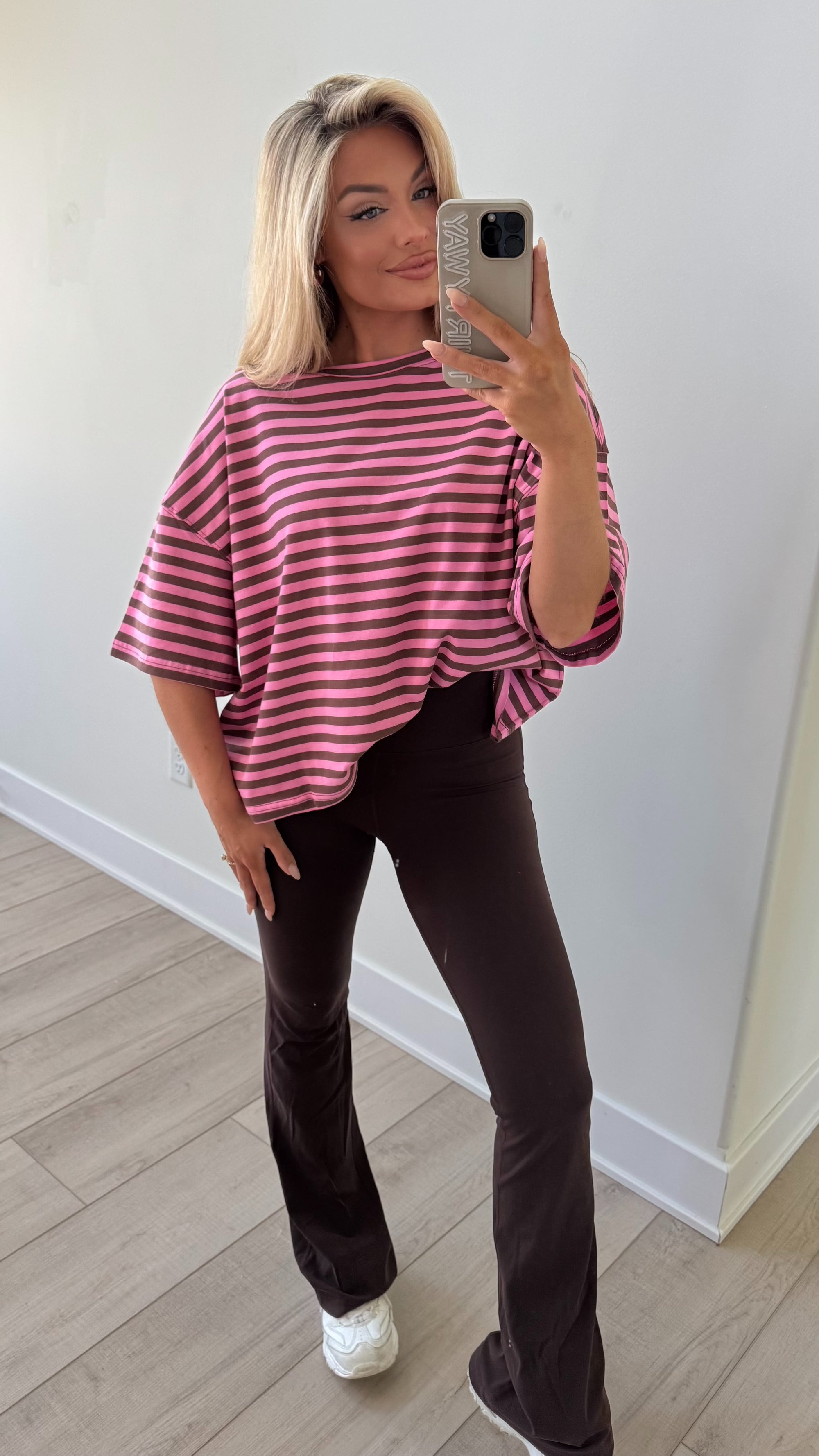 PINK GANACHE OVERSIZED TEE