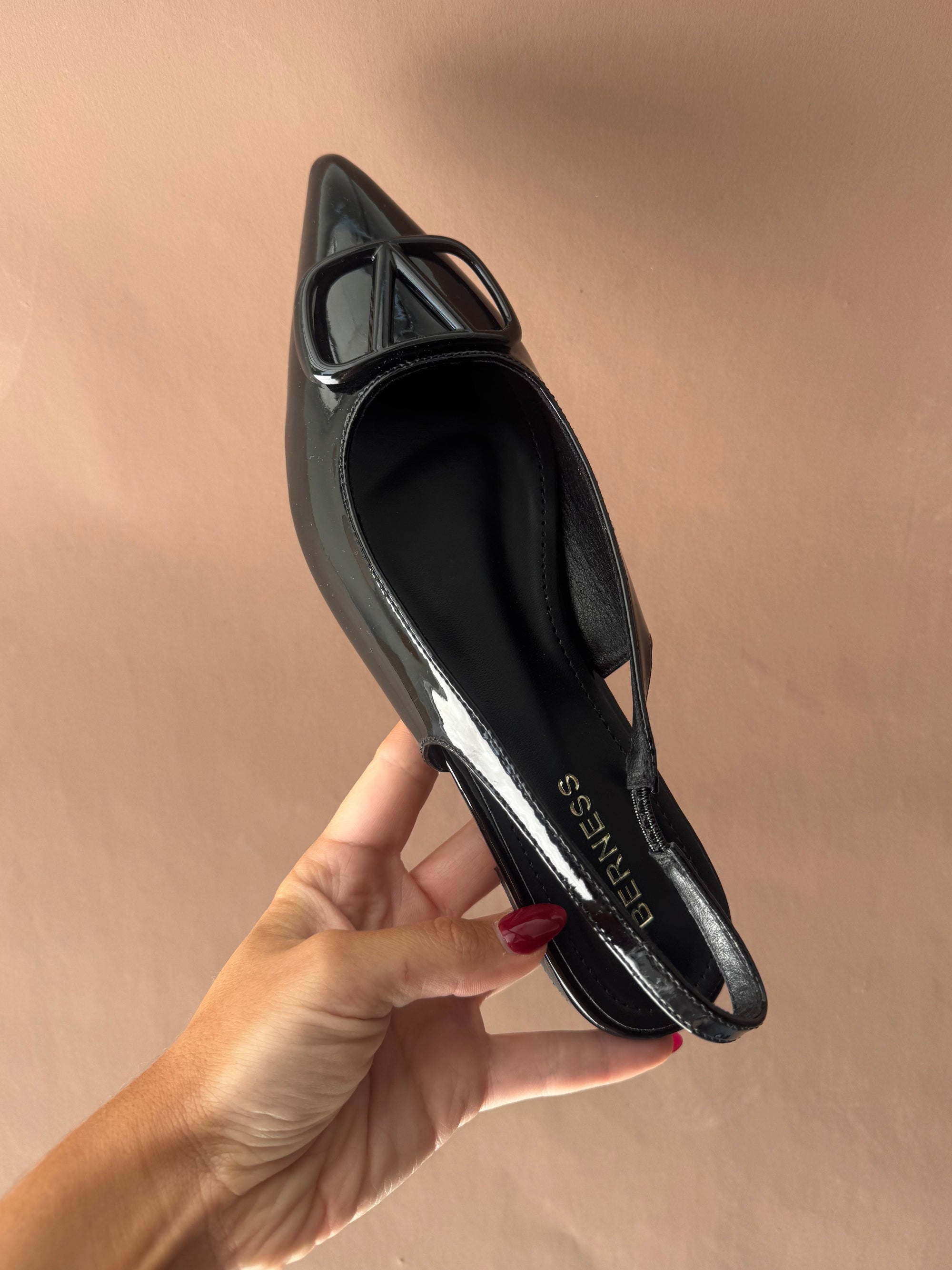 VAL SLING BACK BALLET FLAT BLACK