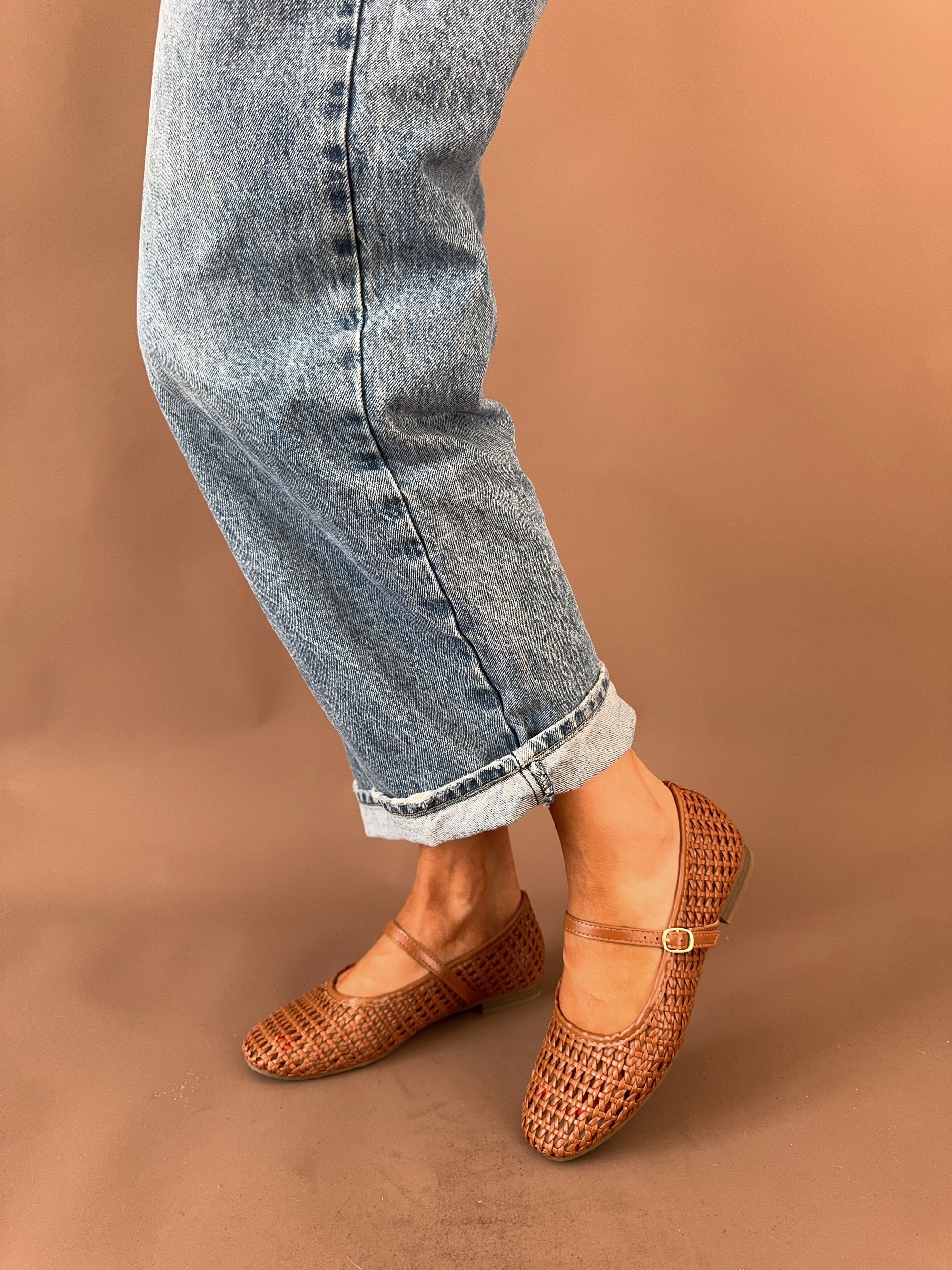 COGNAC BALLET FLAT
