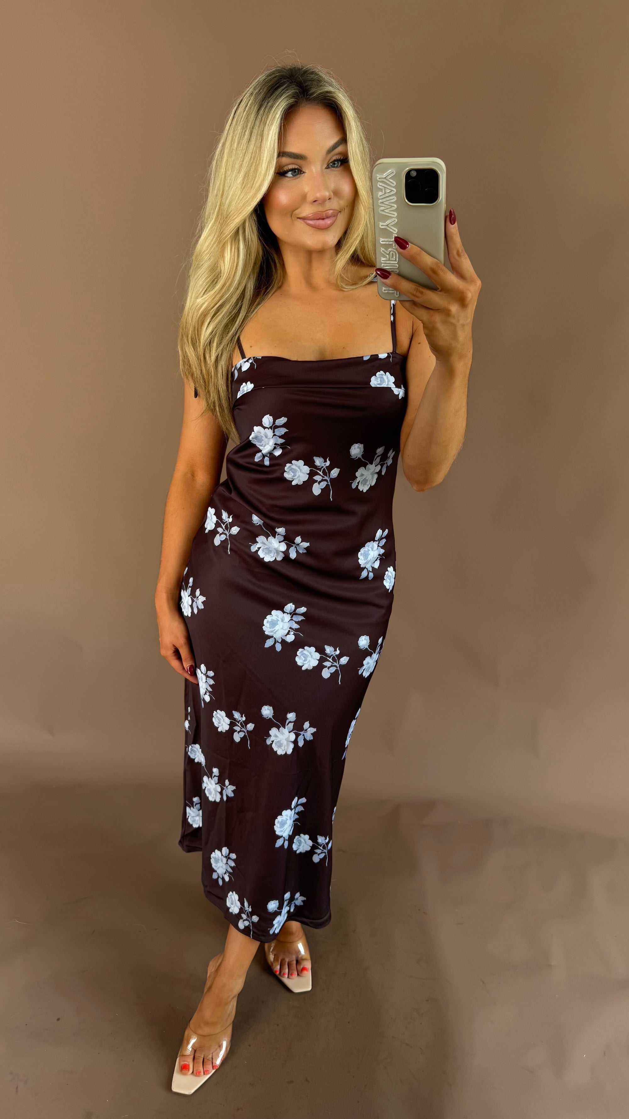 AUTUMN SKYE FLORAL MAXI DRESS