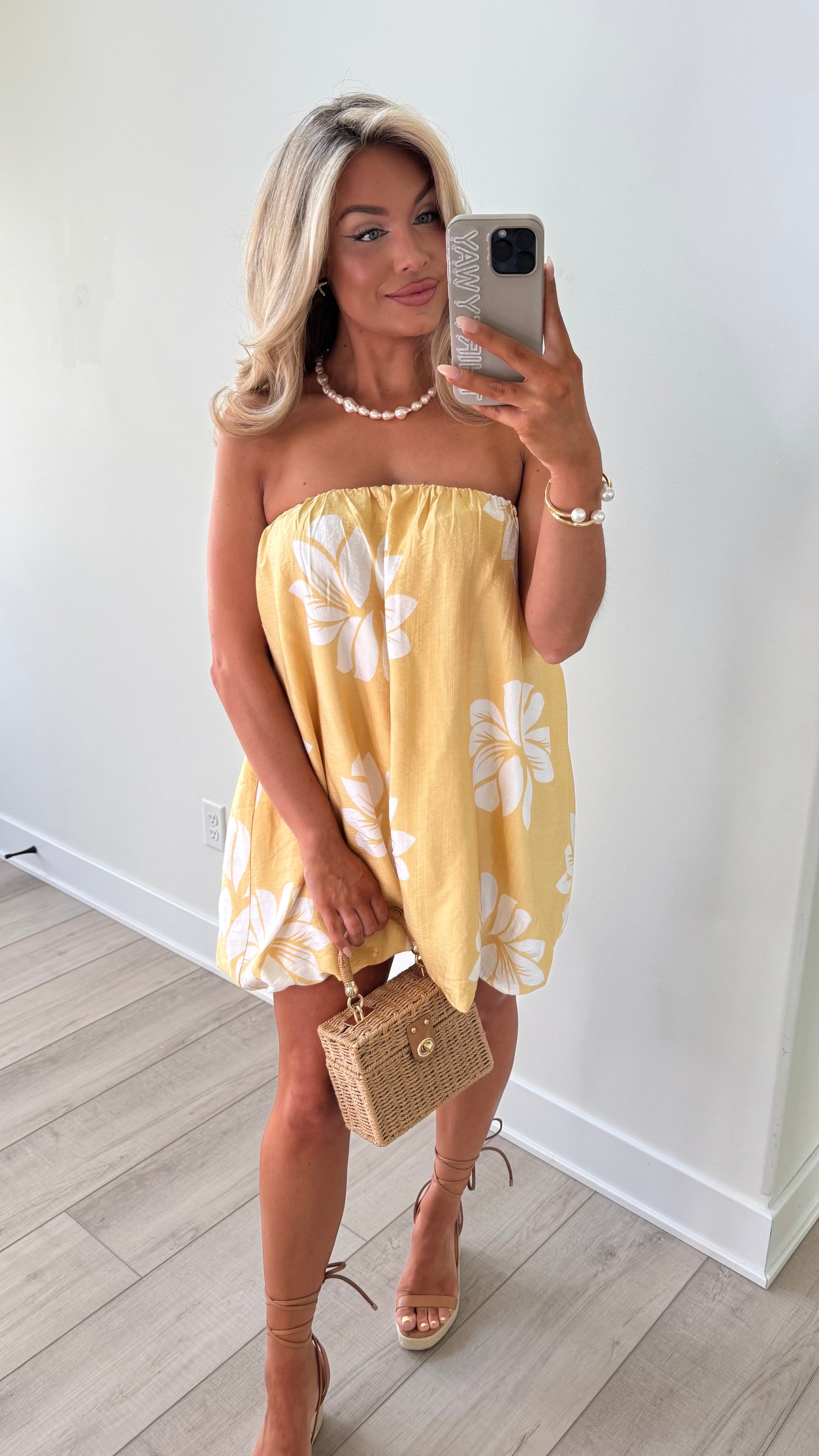 OAHU FLORAL BUBBLE DRESS