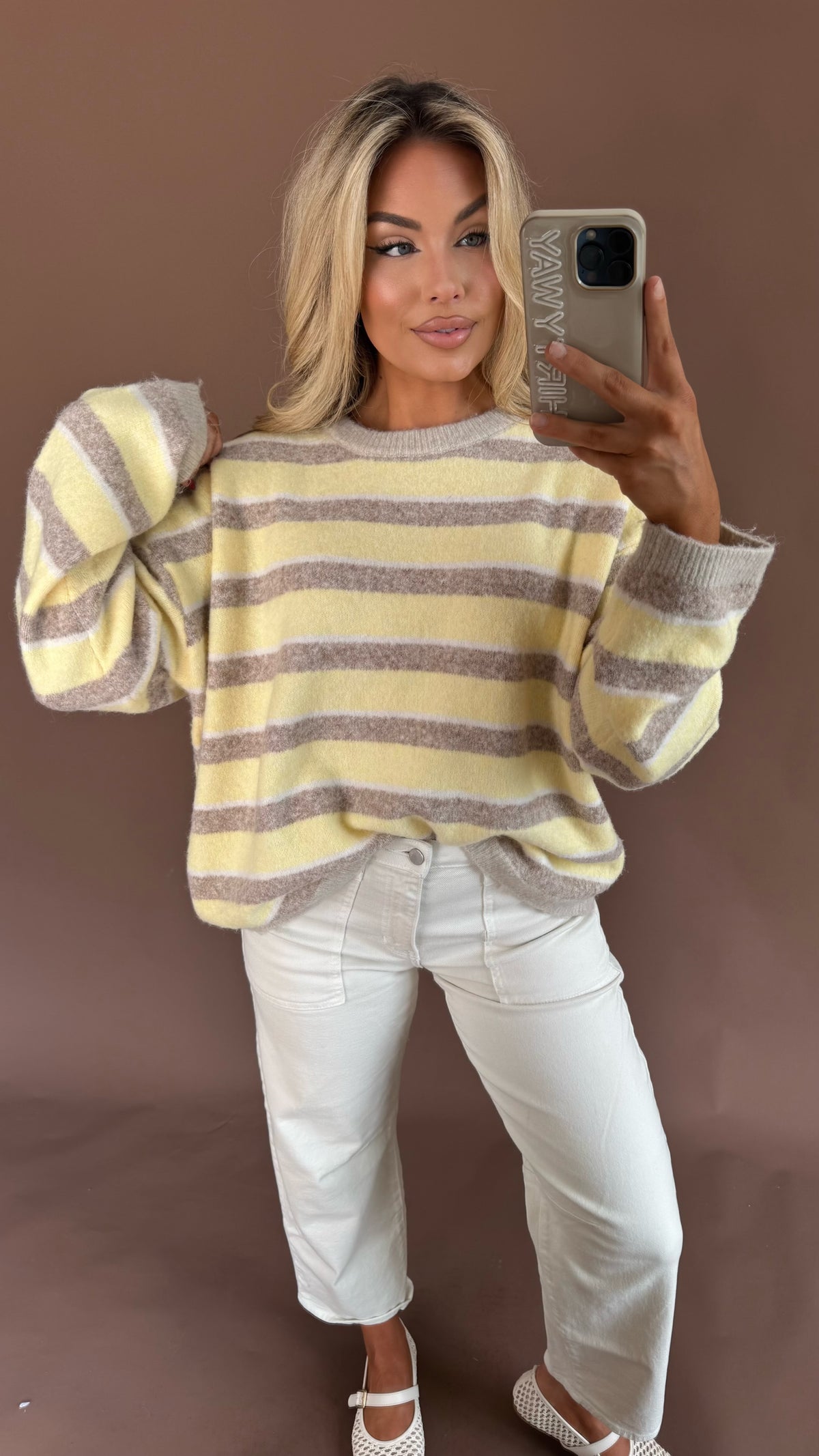 DAYDREAM SWEATER LEMON/MOCHA