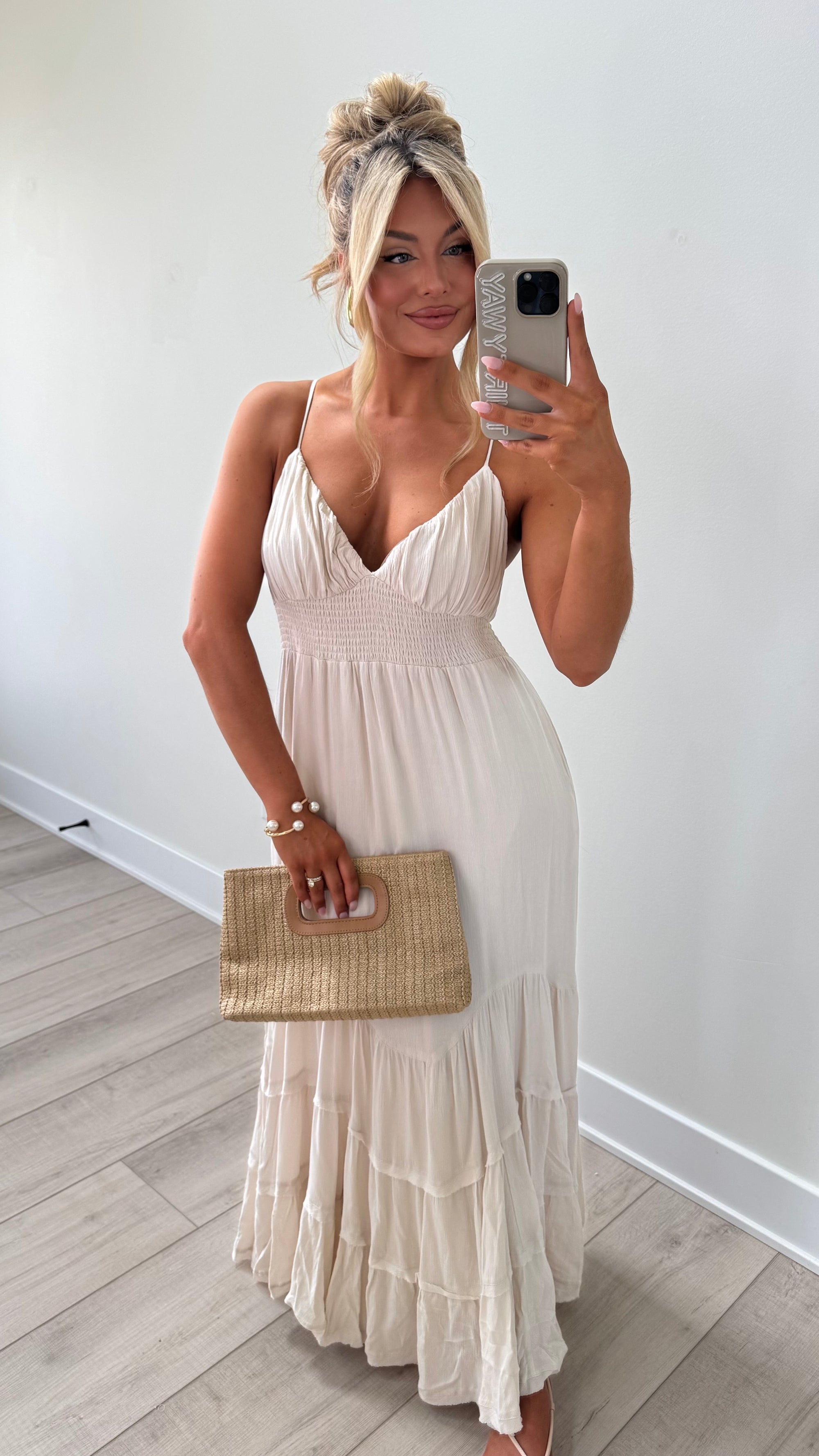 SANDCREAM MAXI DRESS