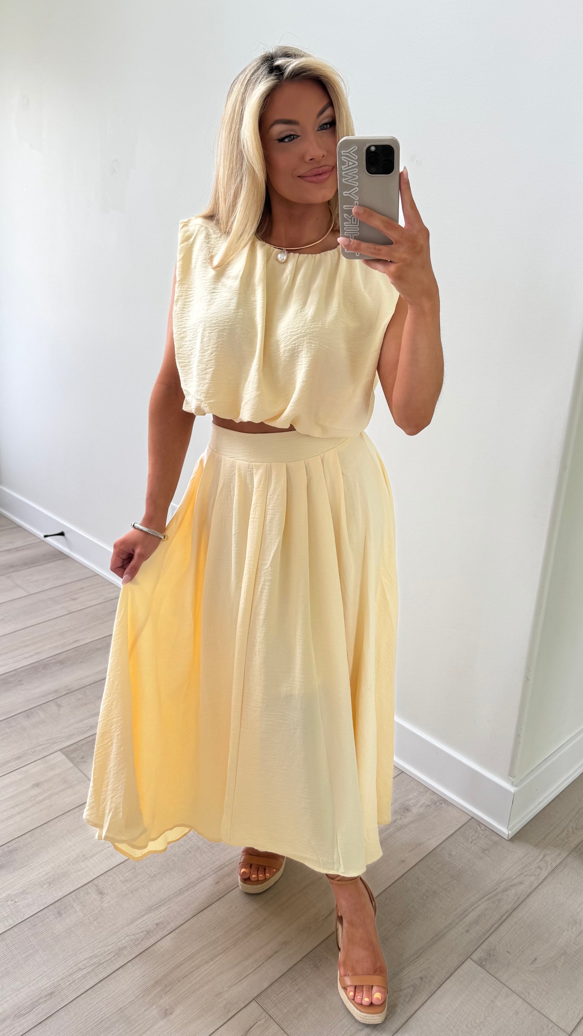SANDIE MAXI SKIRT BUTTER