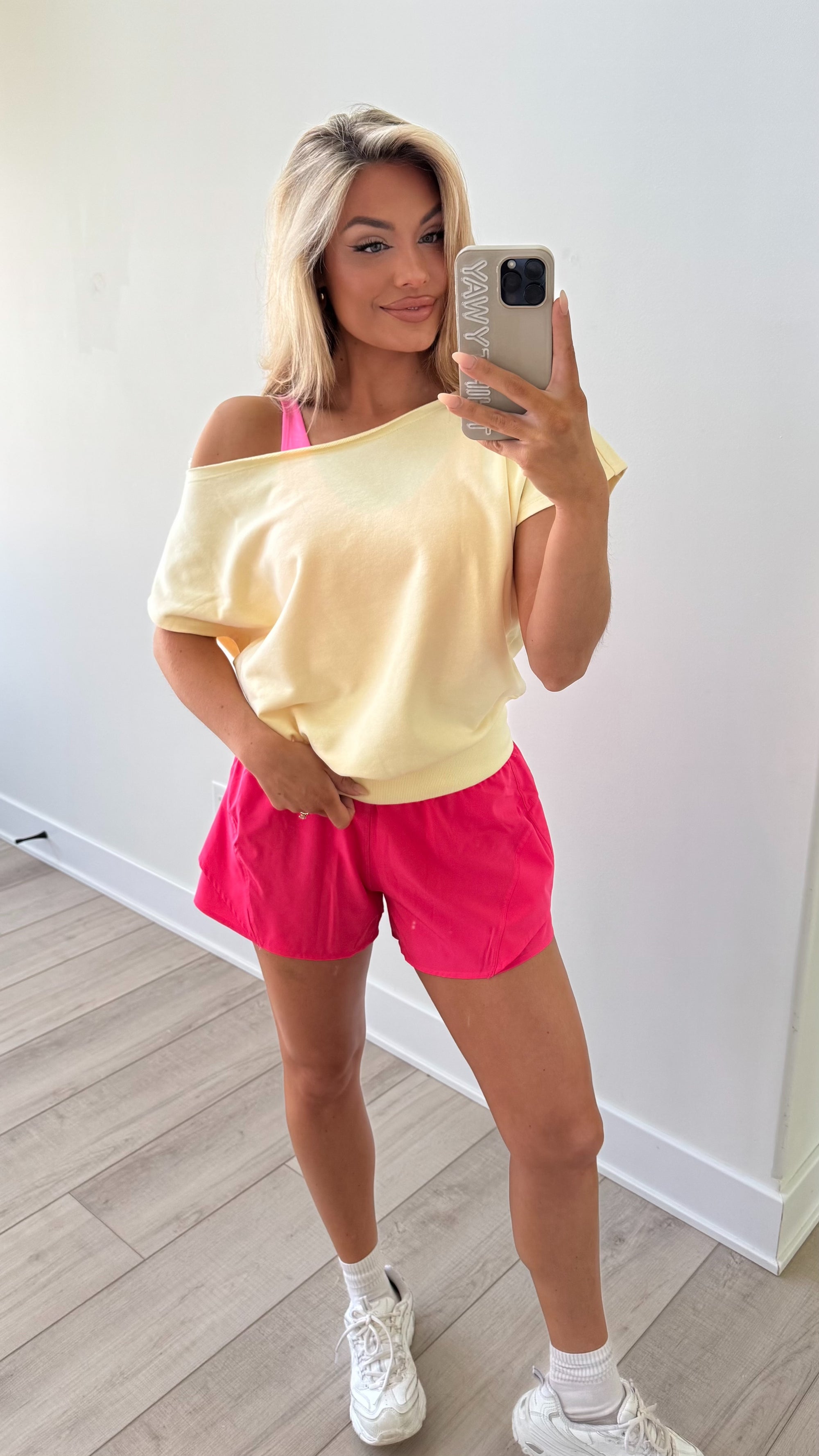 ALL STAR BOAT NECK TOP LEMONILLA