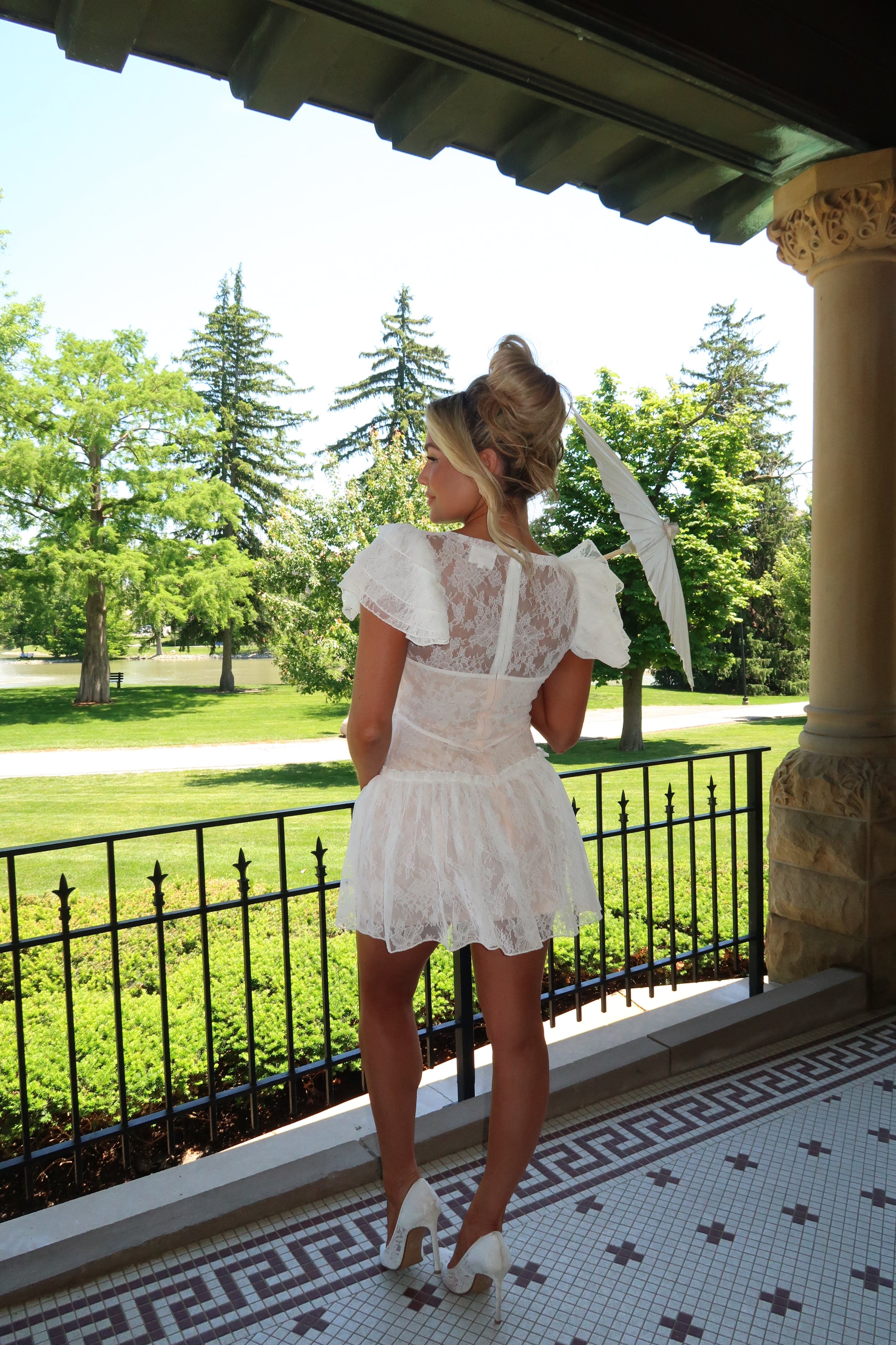 I DO LACE MINI DRESS