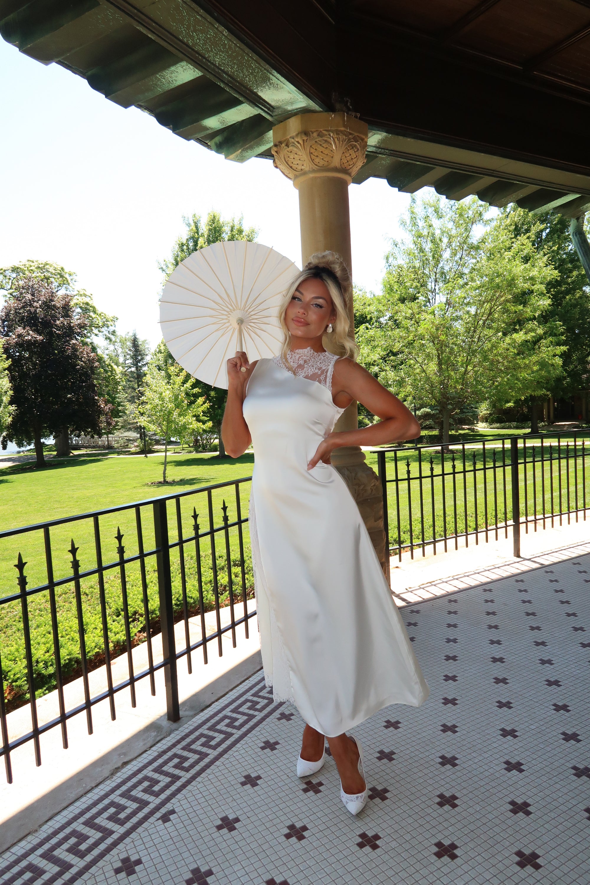 WITH LOVE SATIN MAXI DRESS