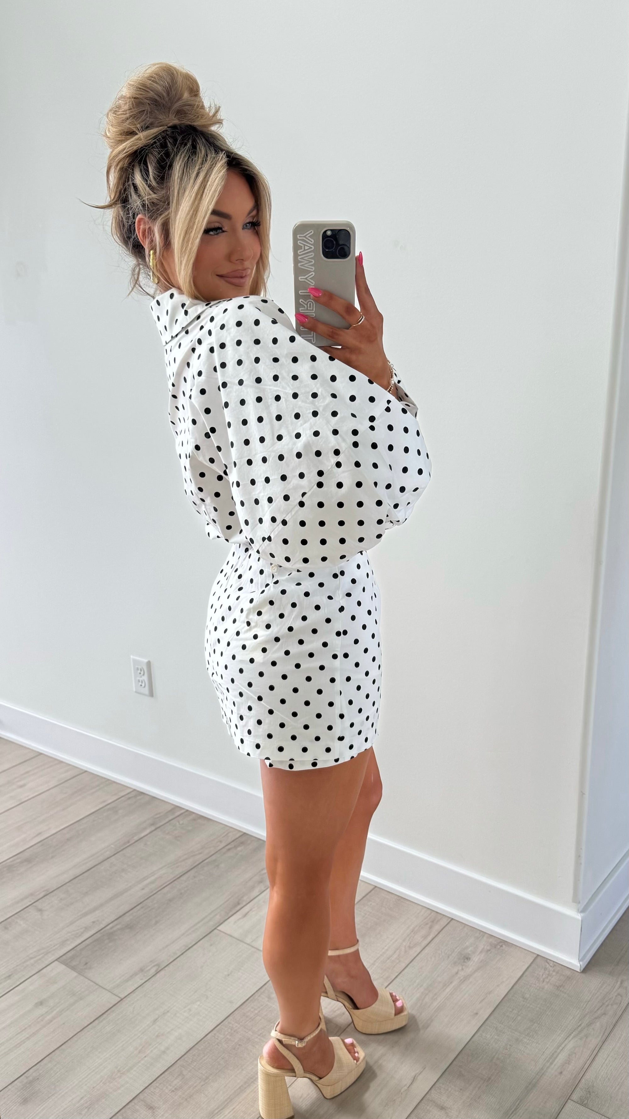 PARISIAN POLKA DOT TOP