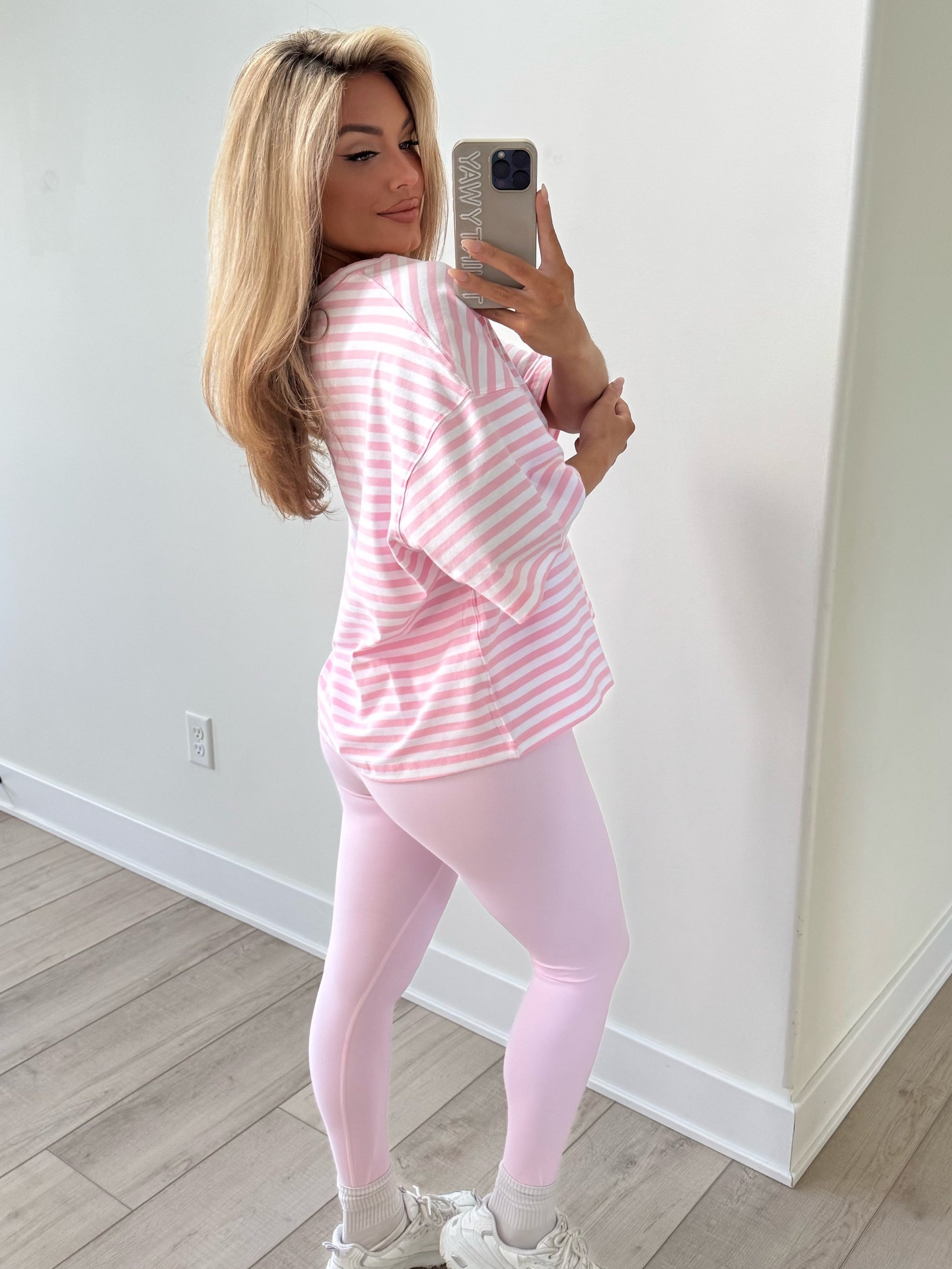 LIGHT PINK GANACHE OVERSIZED TEE