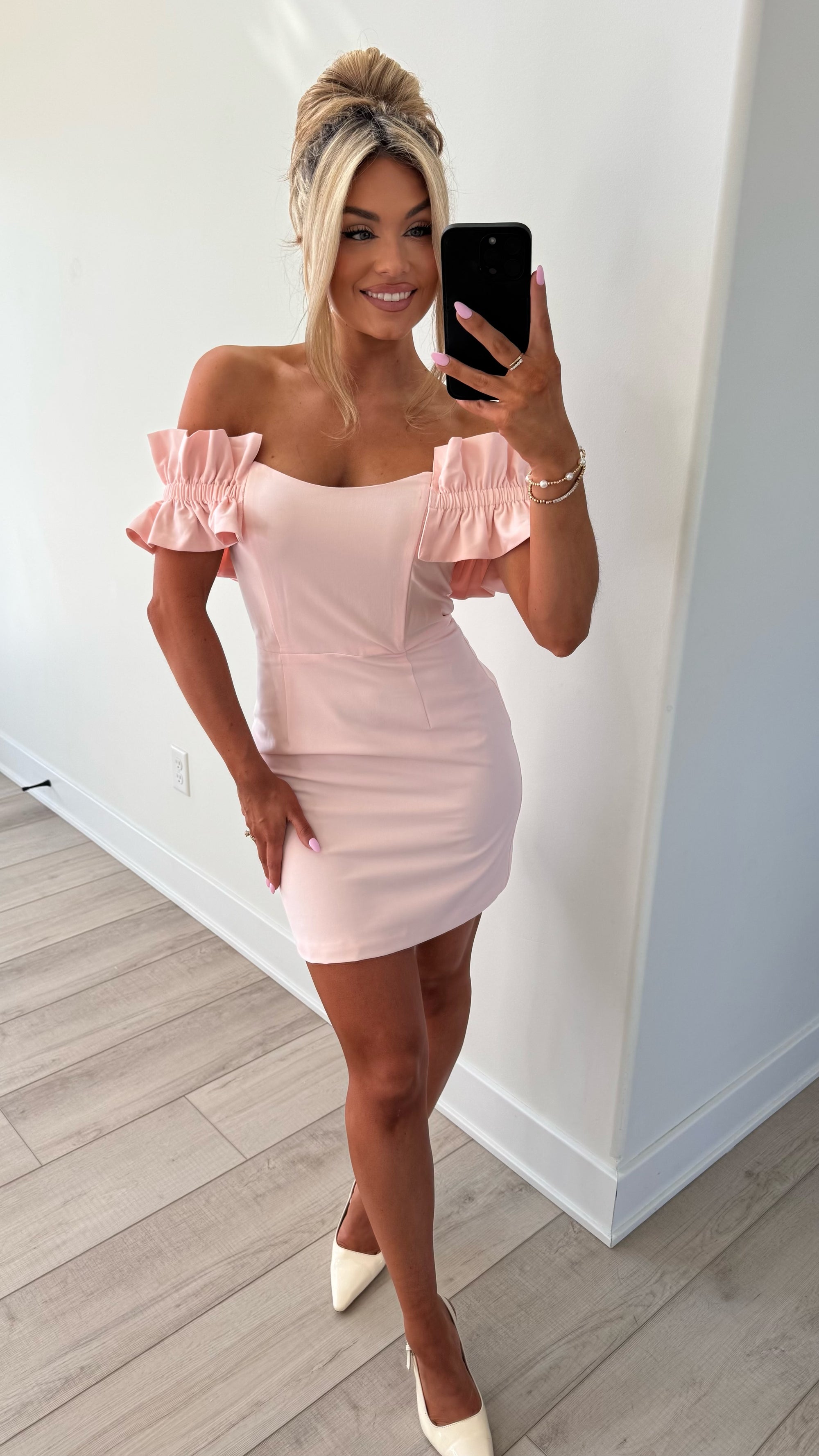 TEA TIME MINI DRESS PINK