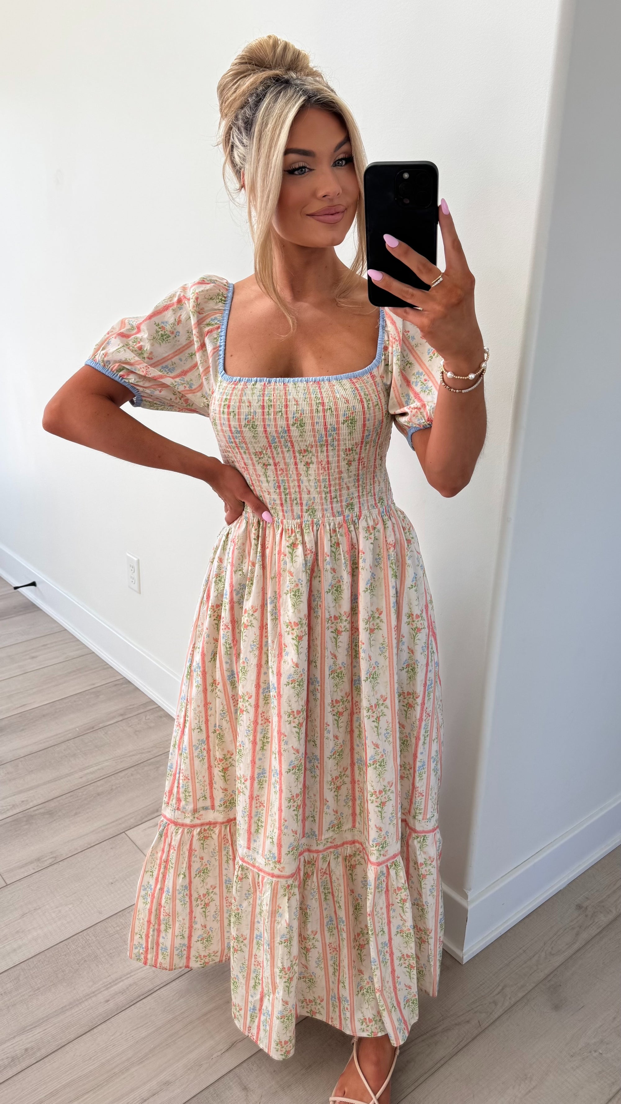 PAUPER FLORAL MAXI DRESS
