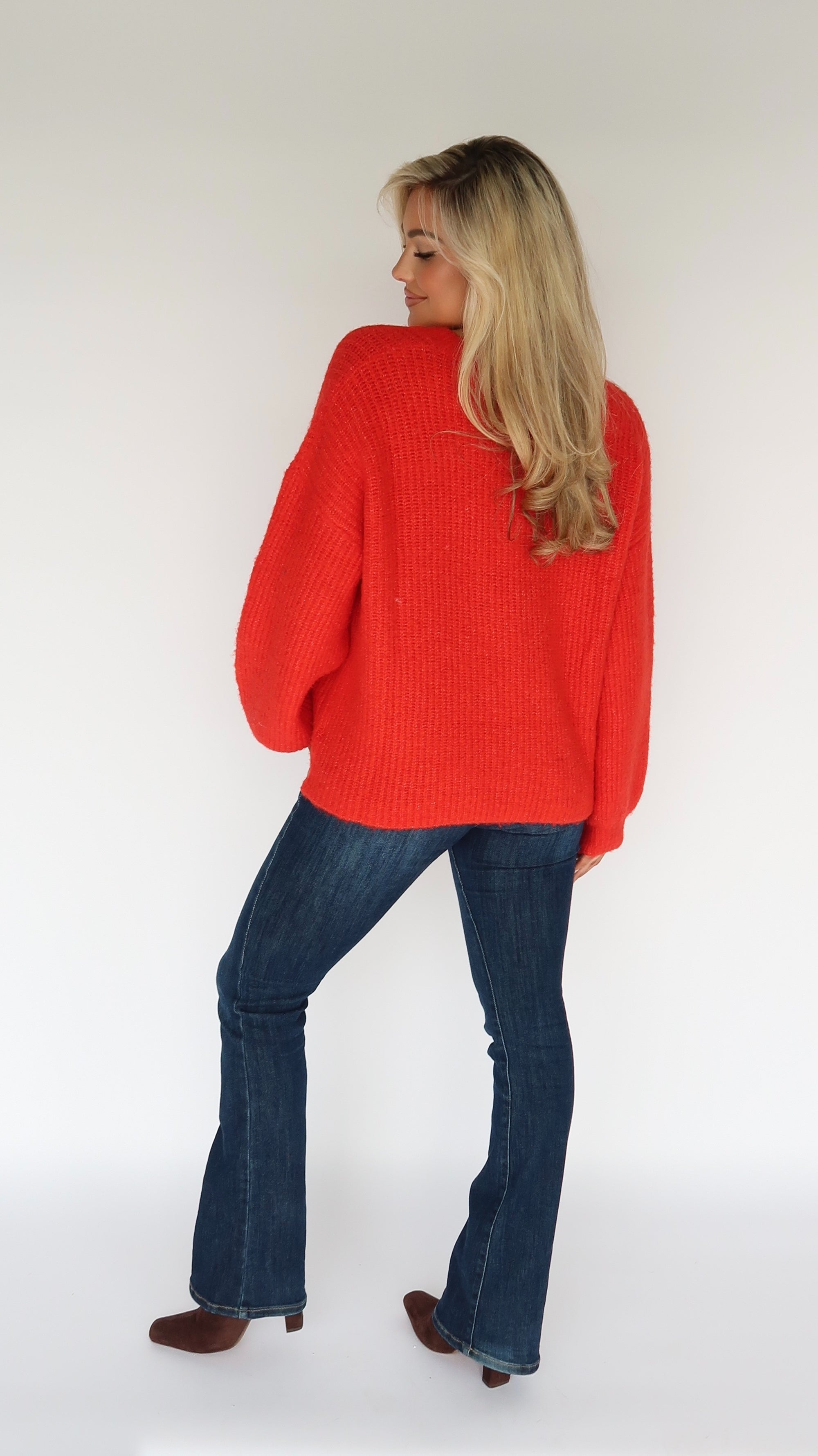 MELVILLE CARDIGAN RED