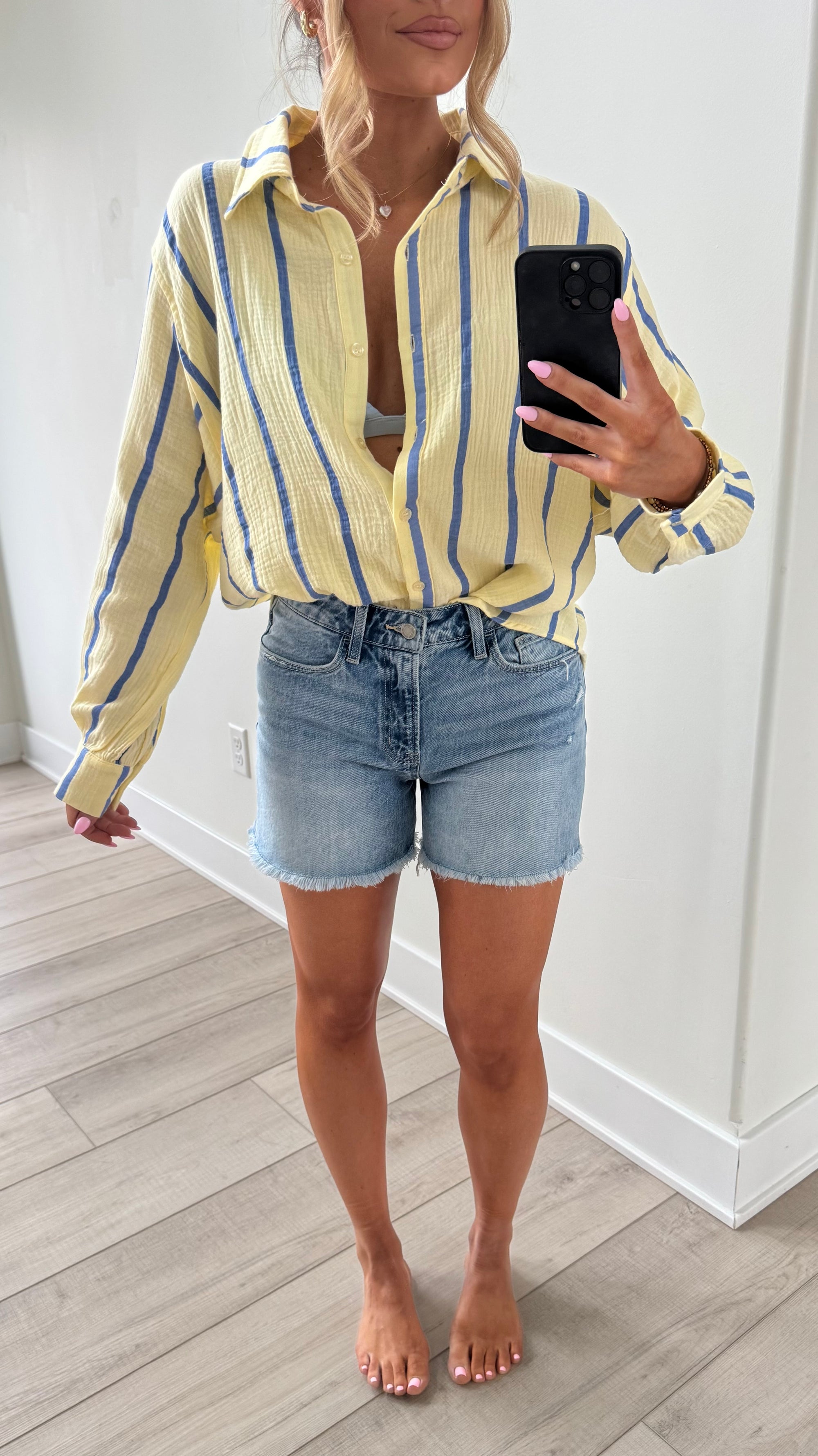 VINTAGE DENIM BOYFRIEND SHORTS