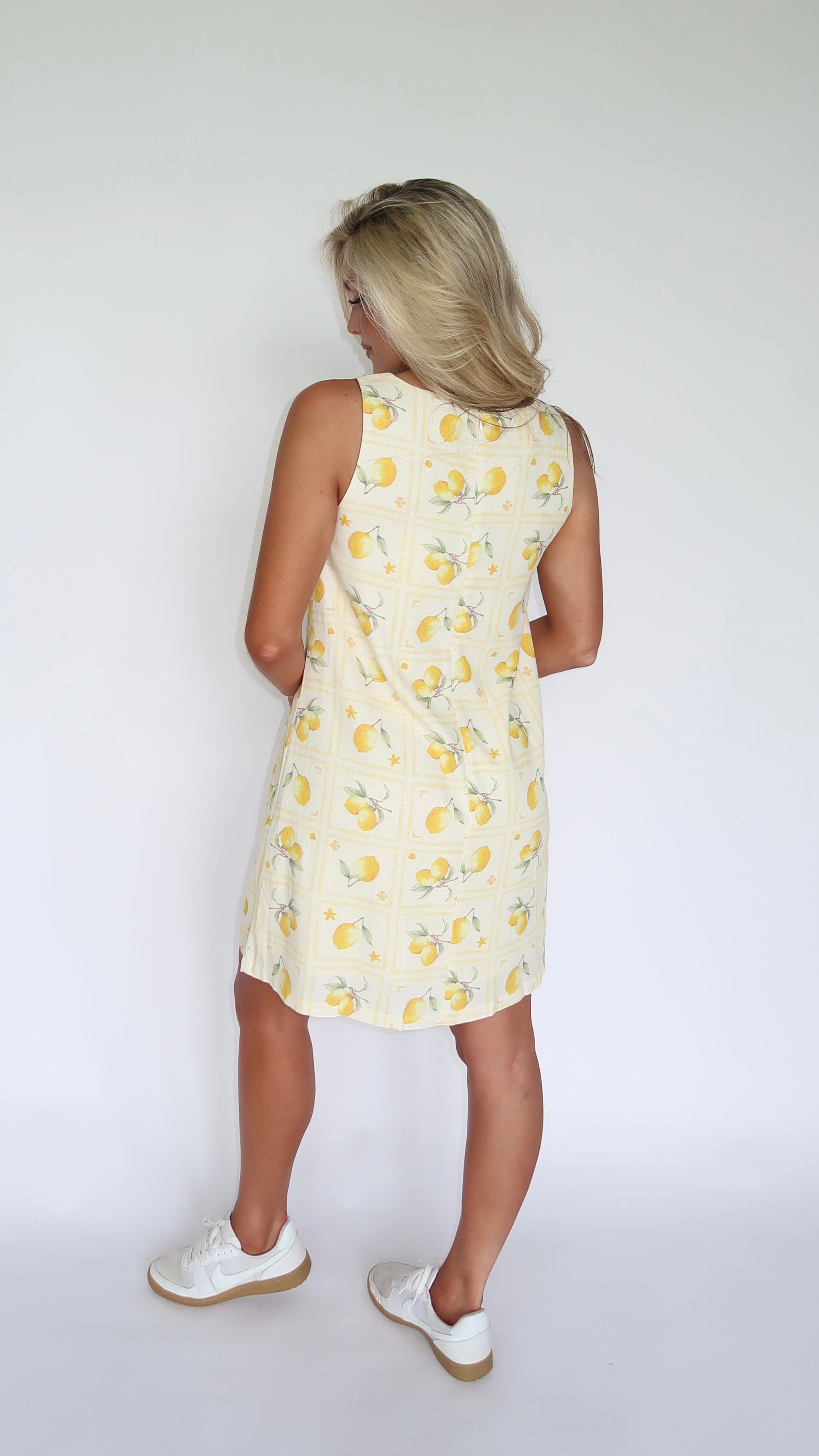 EURO LEMON SHIFT MINI DRESS
