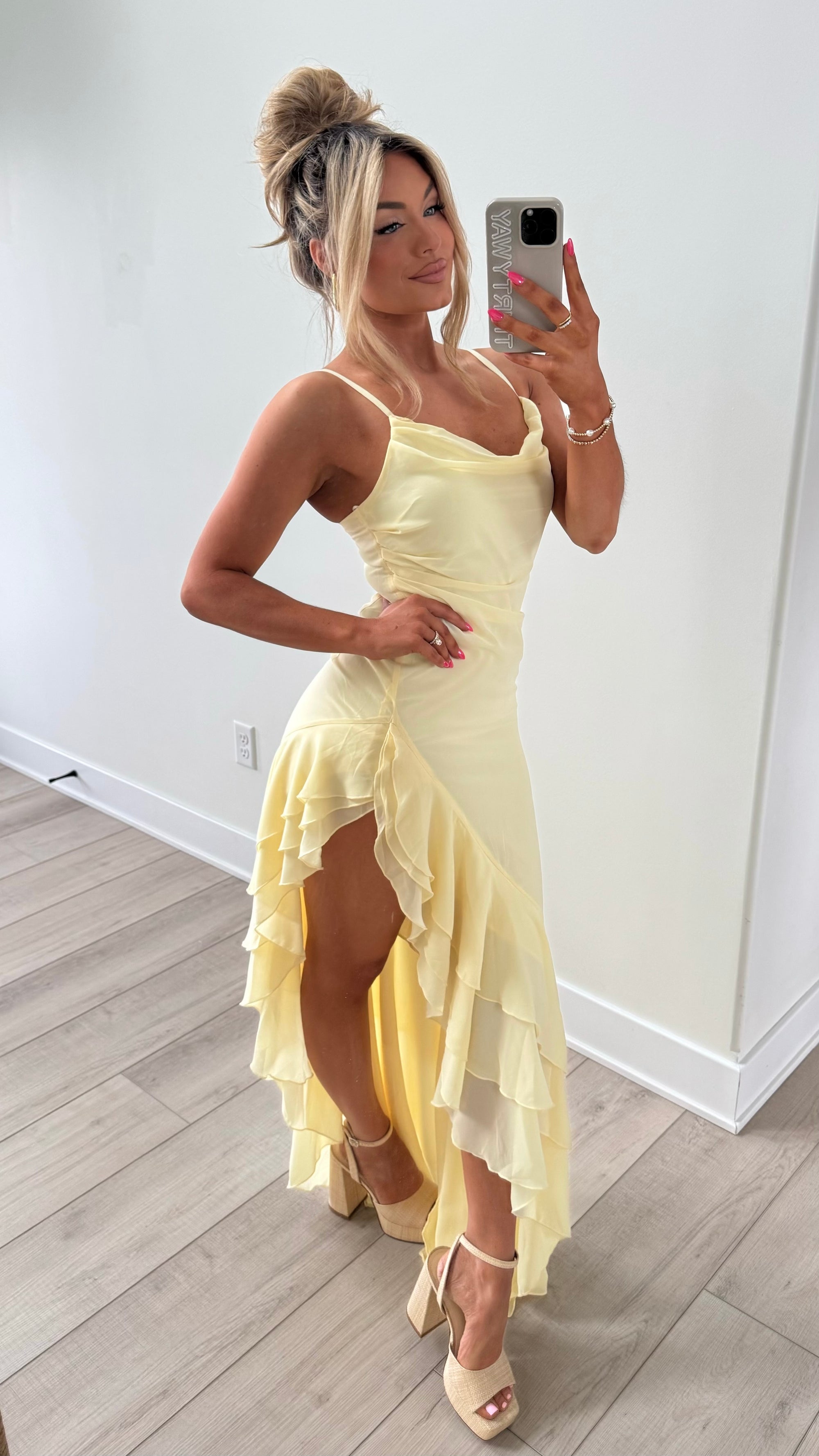 SUNBEAM MAXI DRESS BANANA
