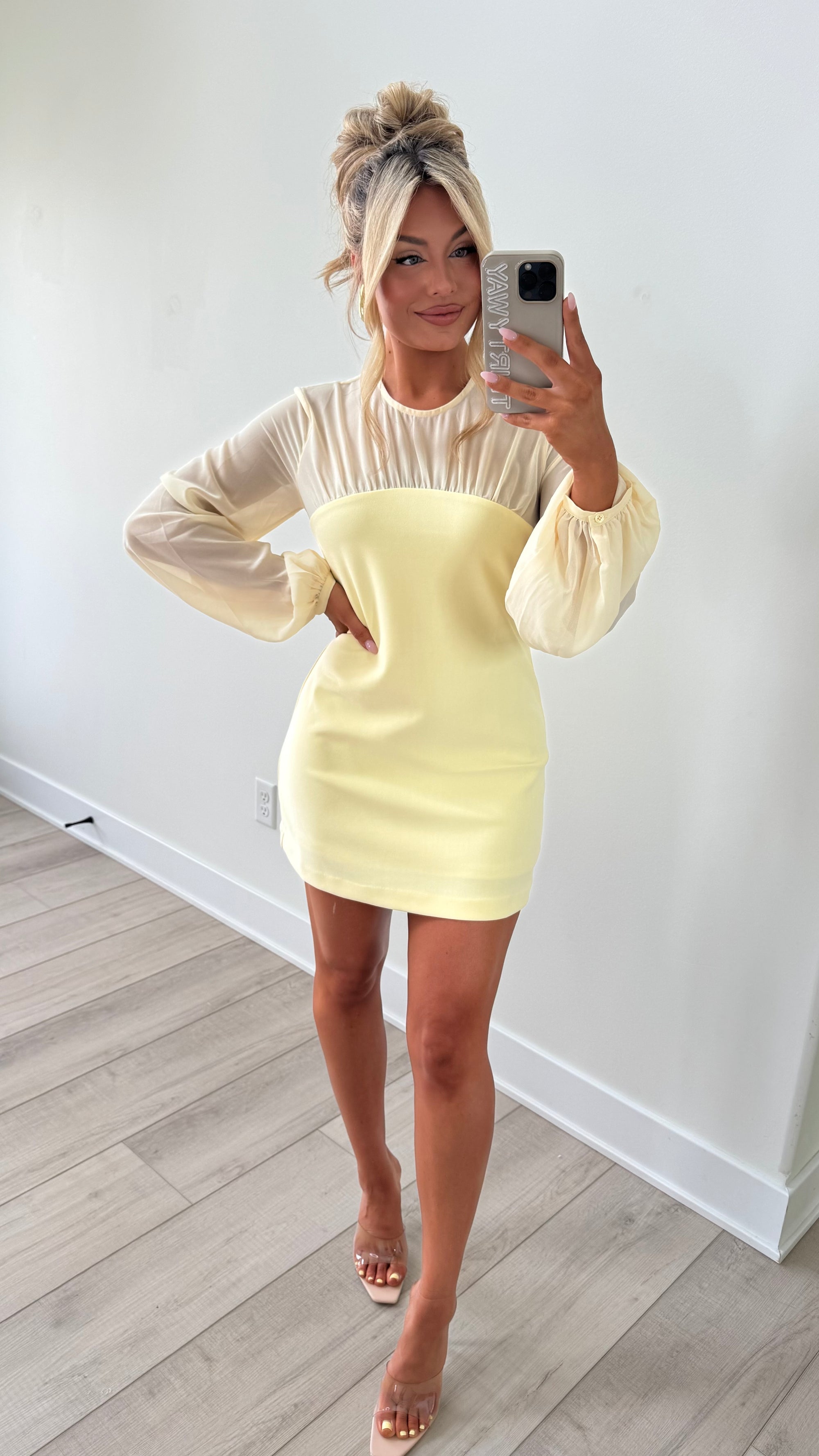 AMOURA MINI DRESS BUTTER