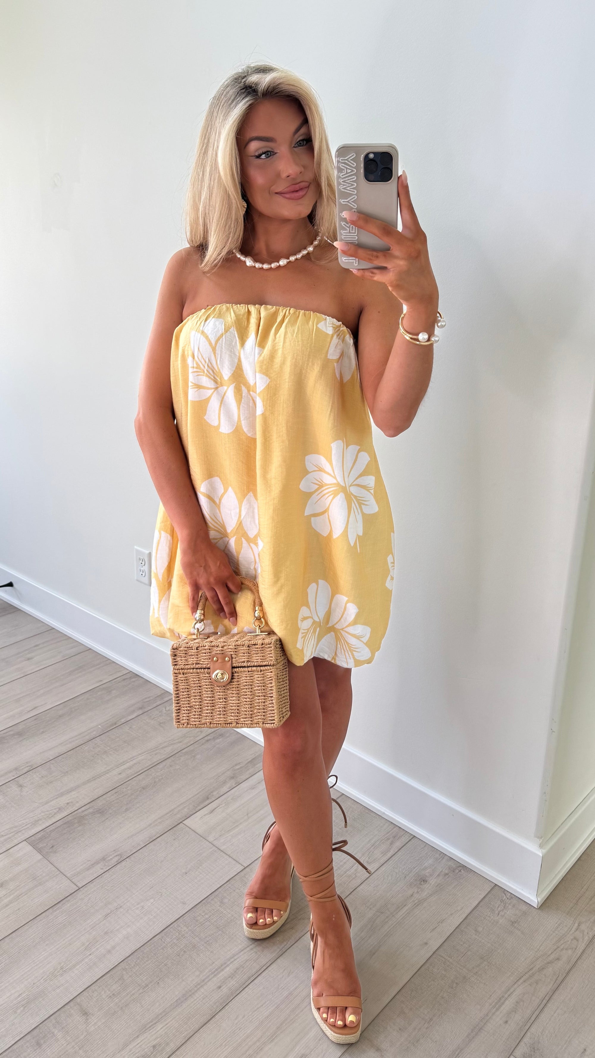 OAHU FLORAL BUBBLE DRESS