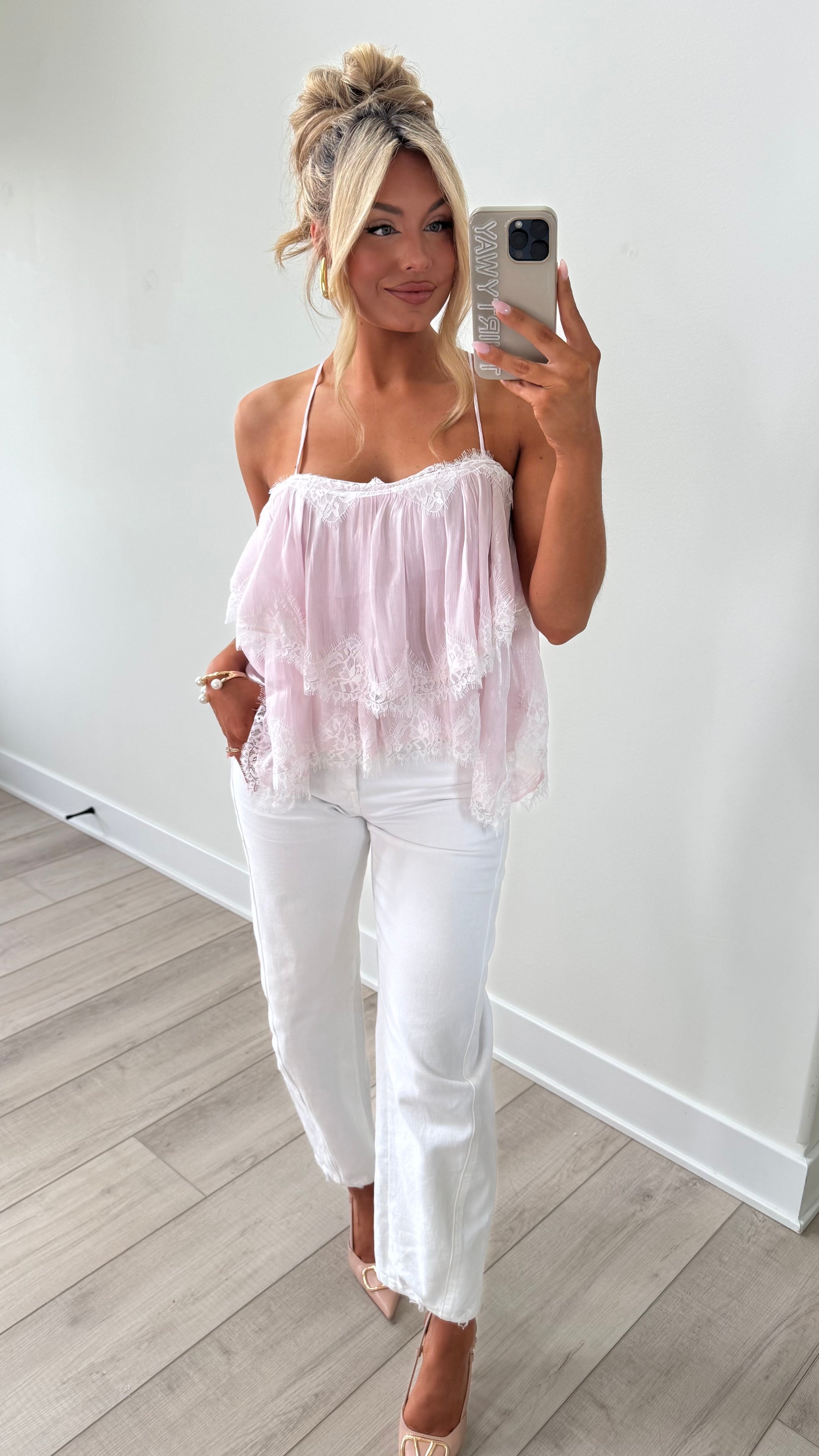 PAISLEY TIERED RUFFLE TOP