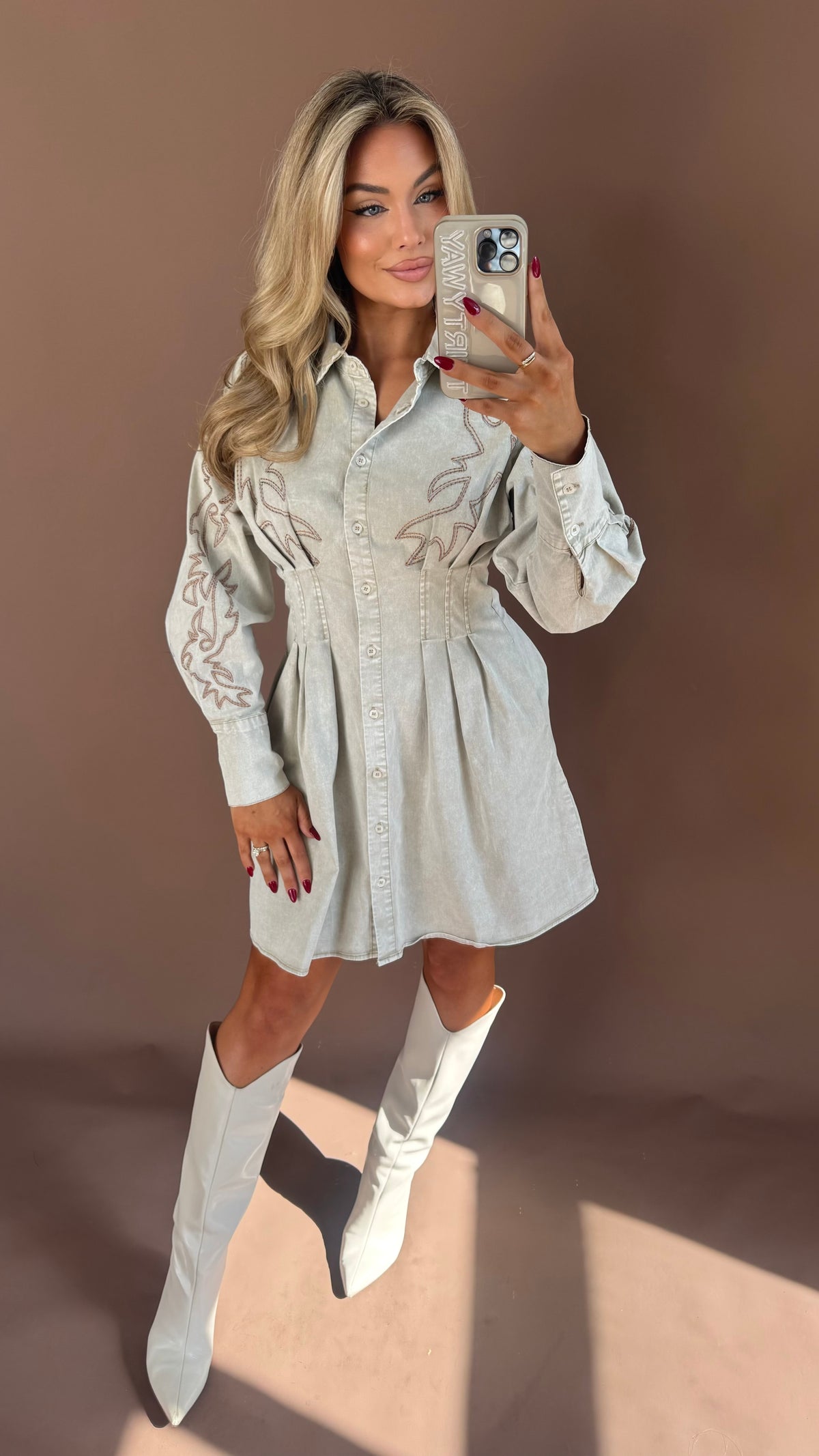 TEXAN STRUCTURED MINI DRESS