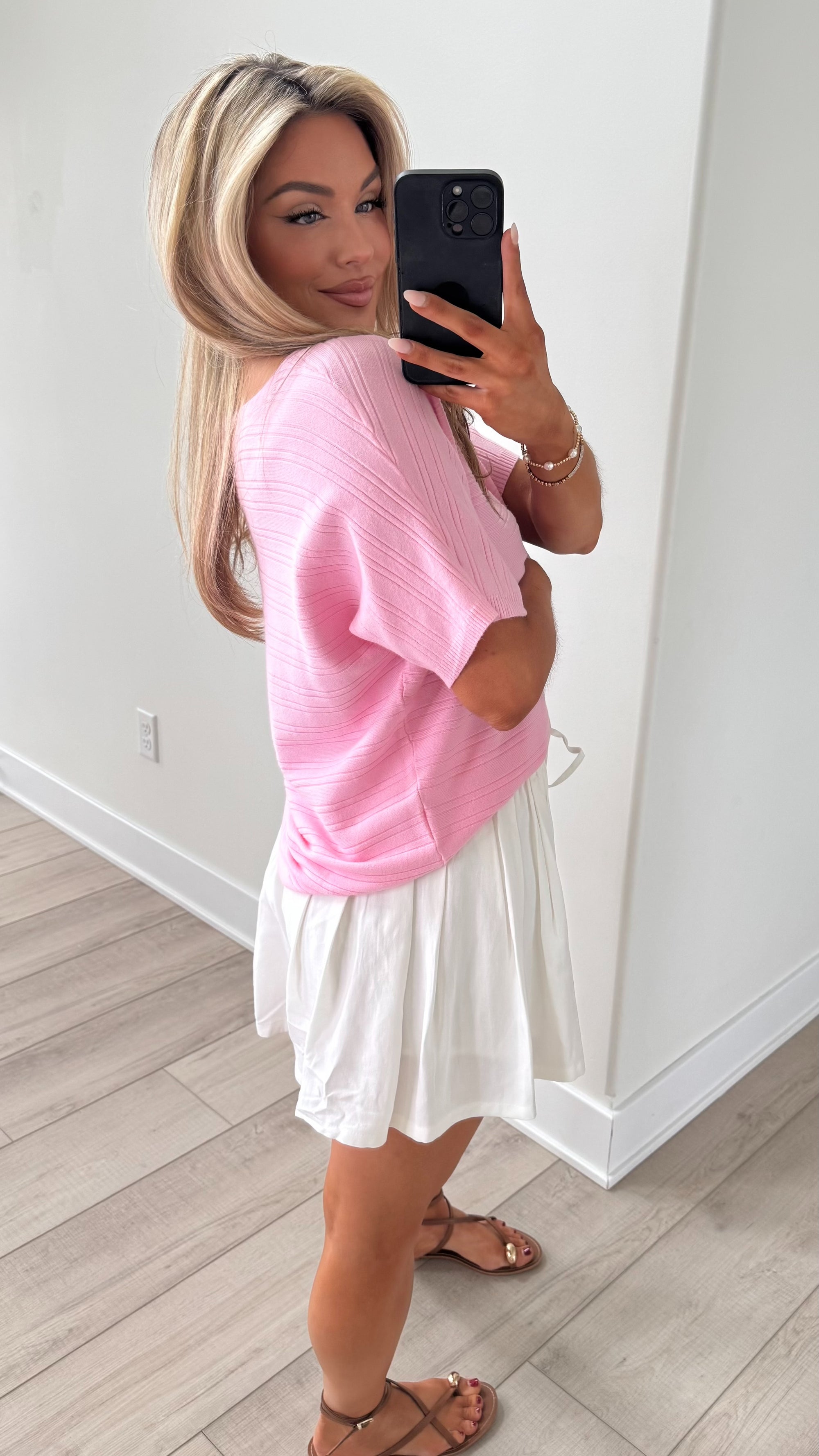 BUTTER LUXE TOP PINK