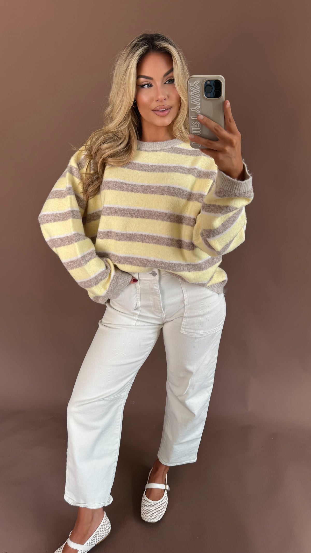 DAYDREAM SWEATER LEMON/MOCHA