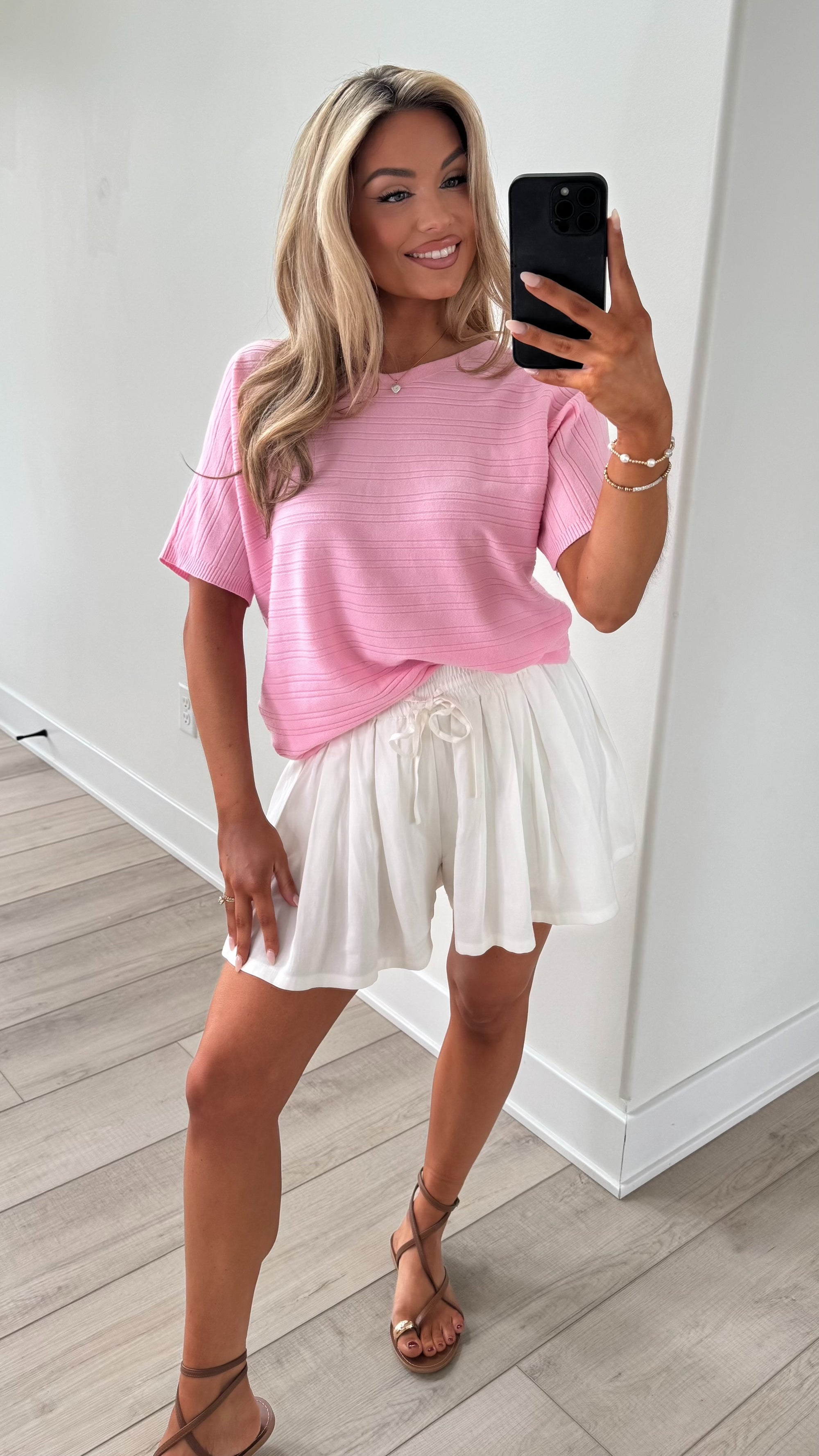 BUTTER LUXE TOP PINK