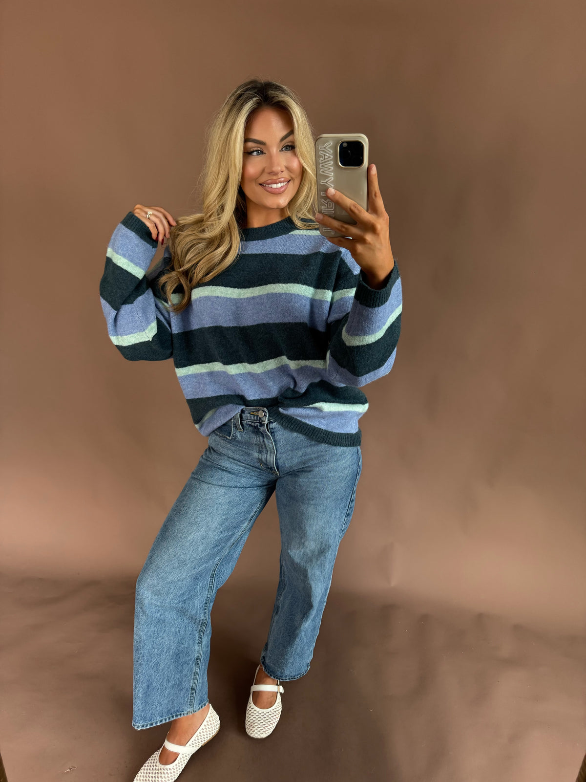 BLUE RIDGE STRIPED SWEATER