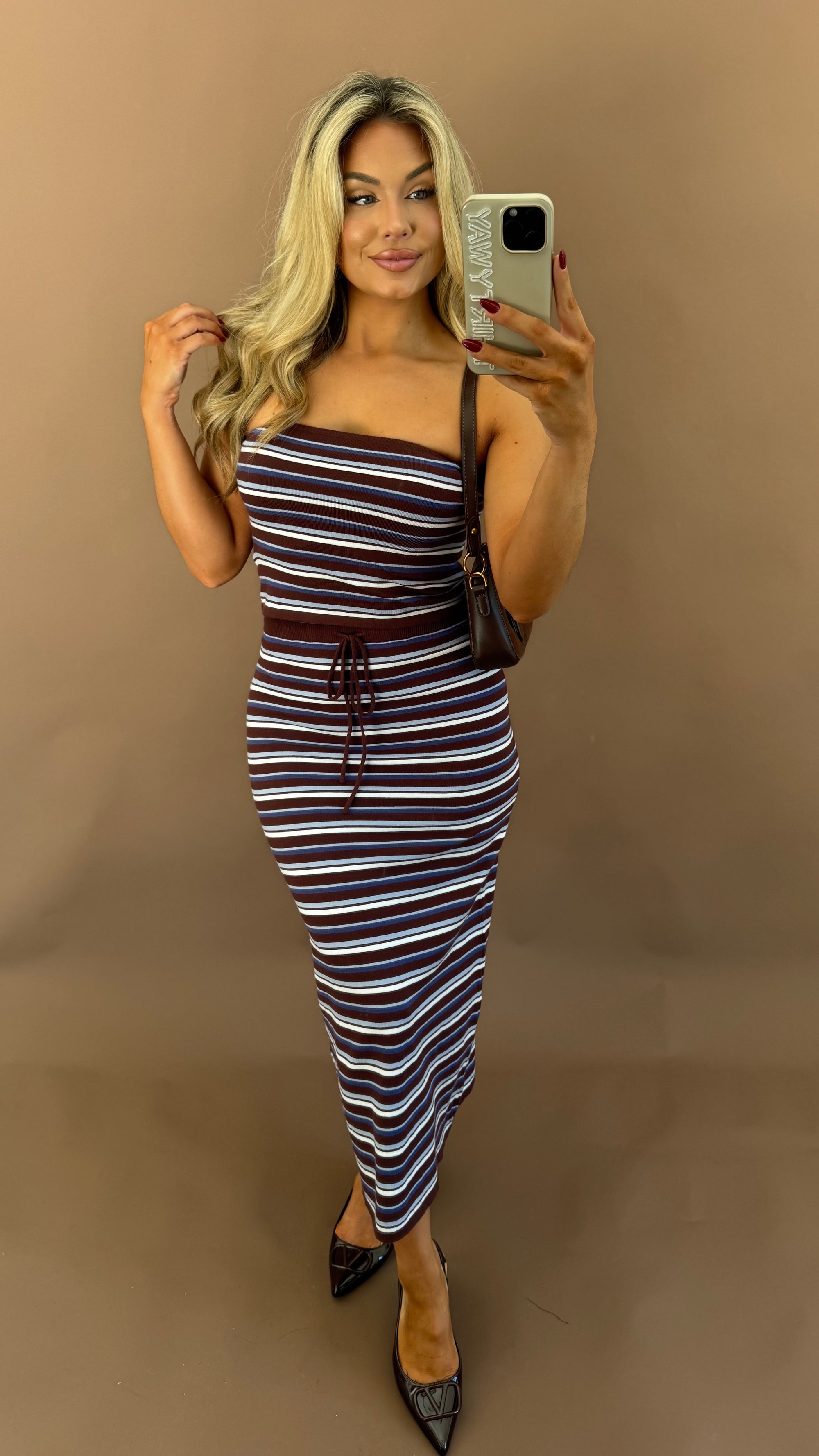 UPSTATE STRIPED SKIRT SET