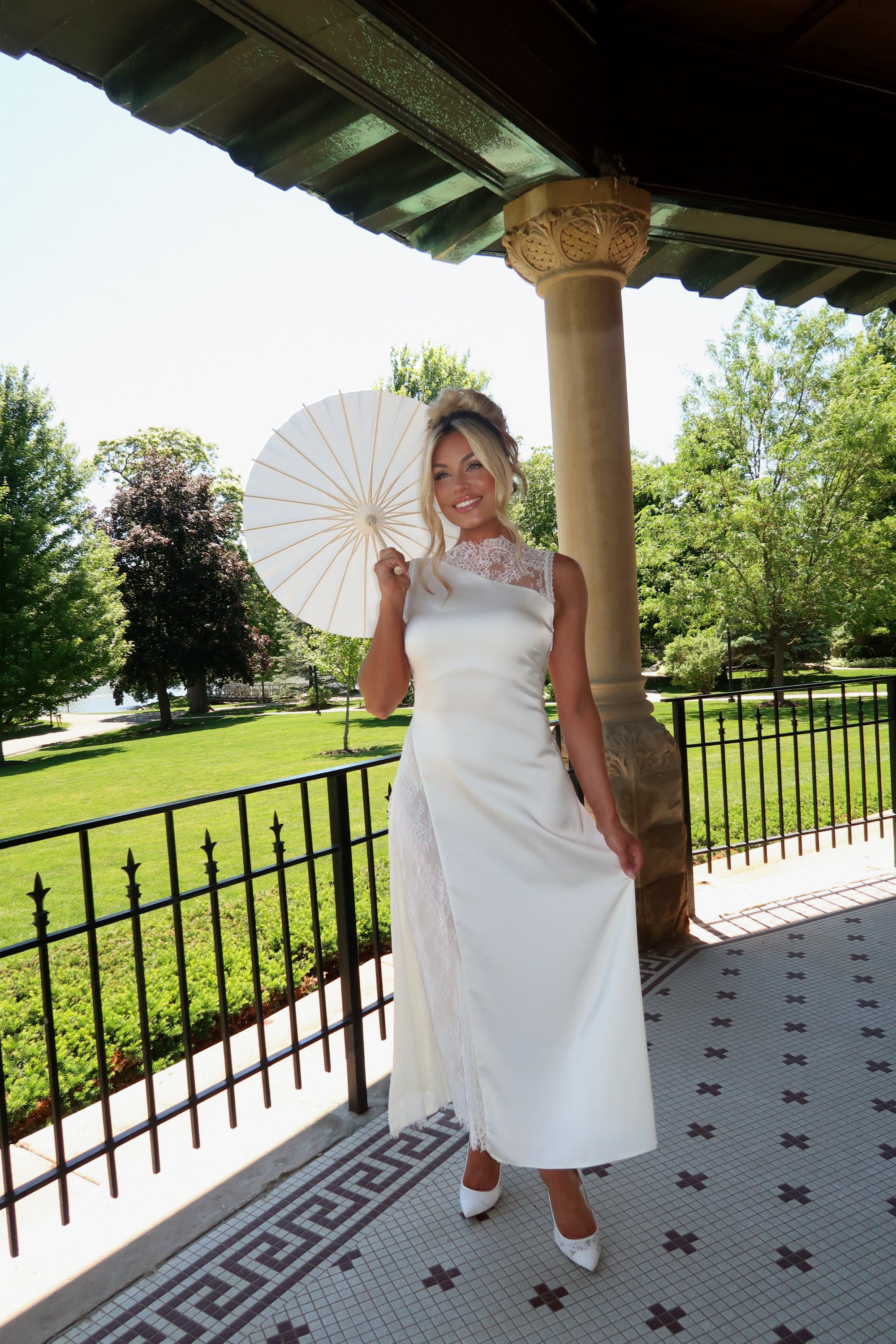 WITH LOVE SATIN MAXI DRESS
