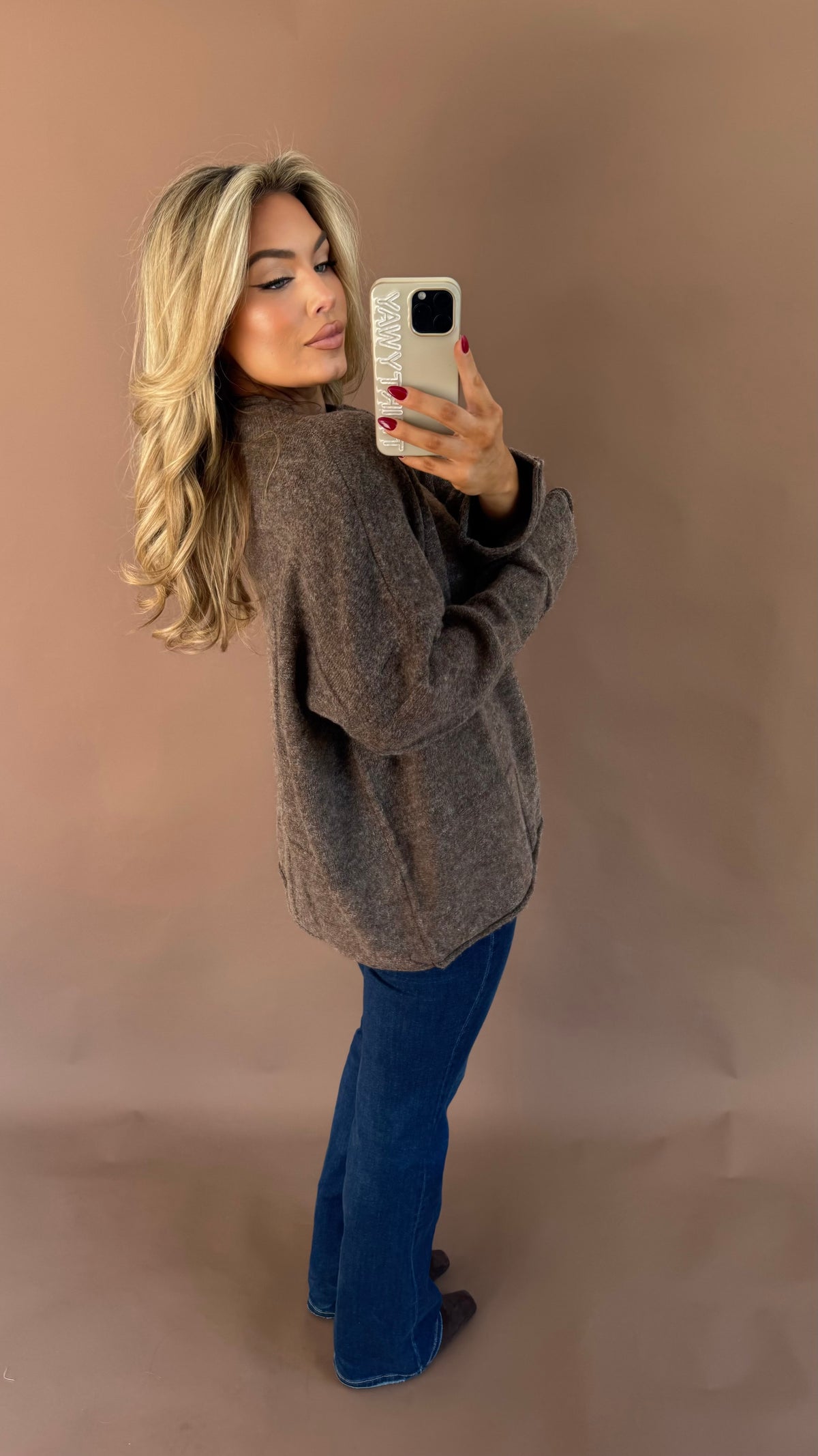 HARVEST OVERSIZED SWEATER BROWN