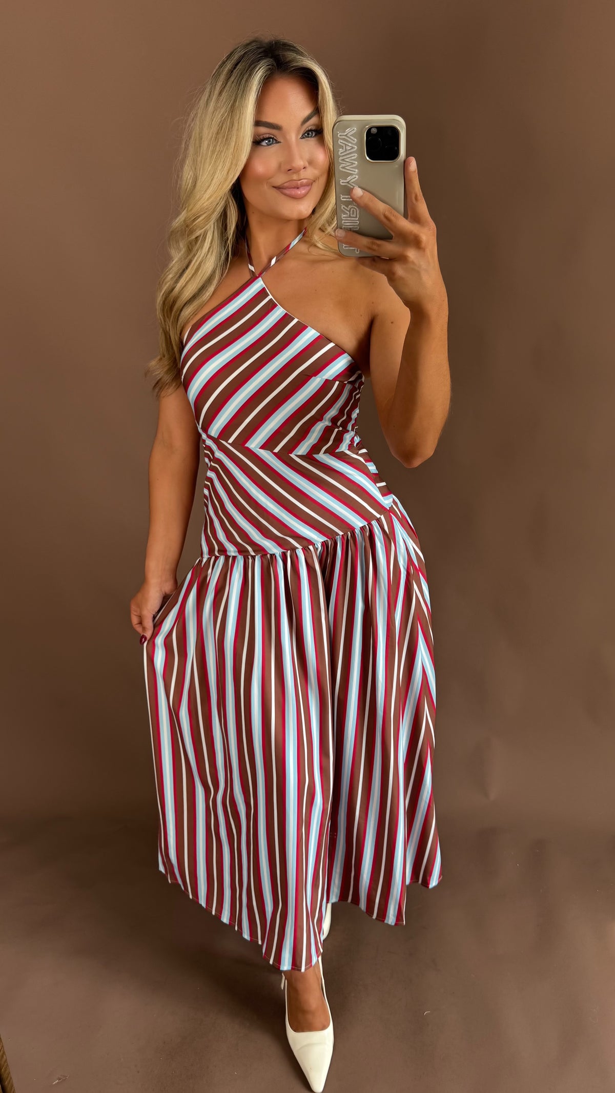 APPLE CIDER STRIPED MAXI DRESS