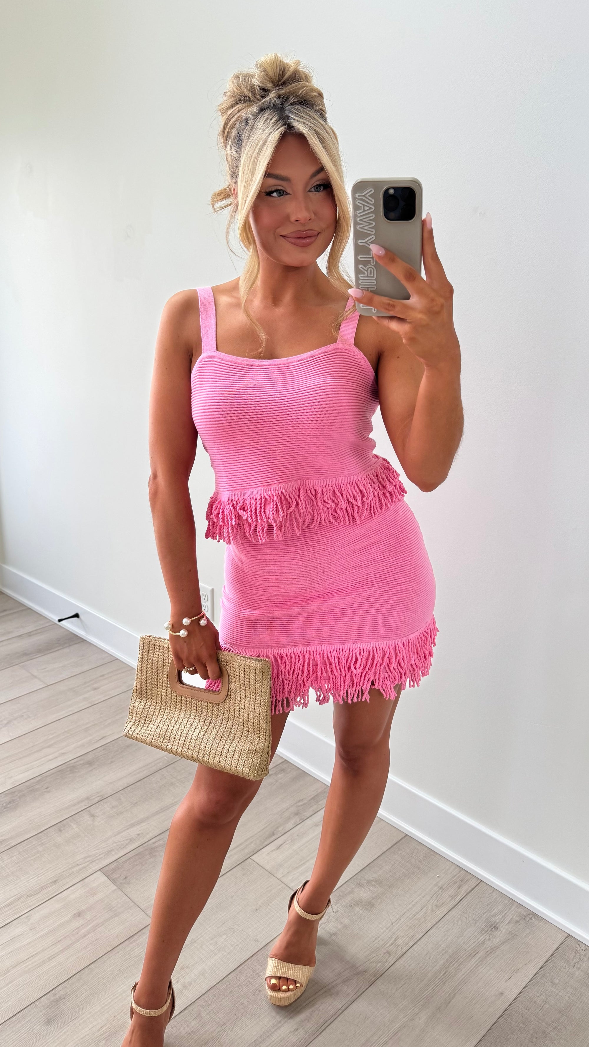 PALM SPRINGS FRINGE SKIRT SET