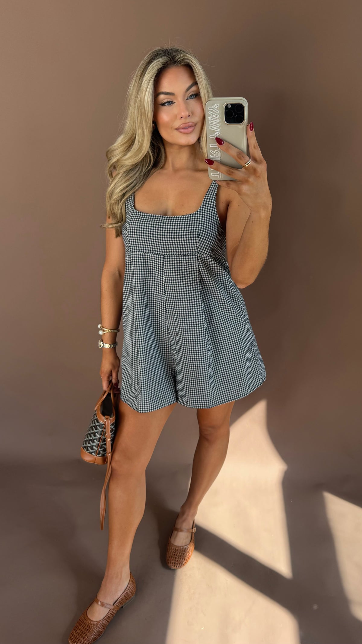 ORCHARD GINGHAM ROMPER