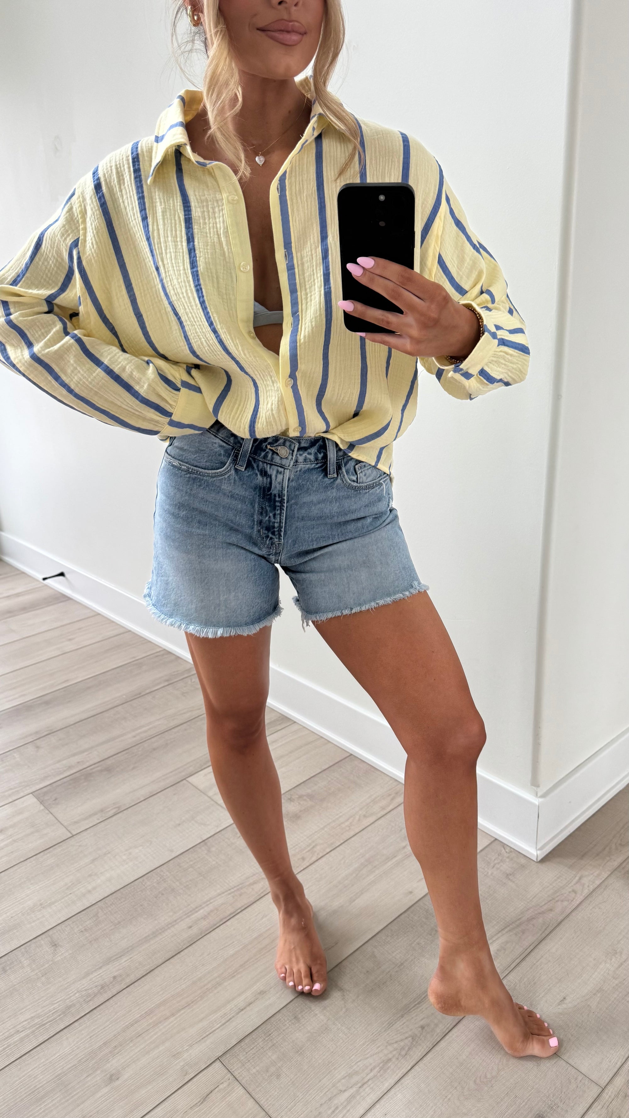VINTAGE DENIM BOYFRIEND SHORTS
